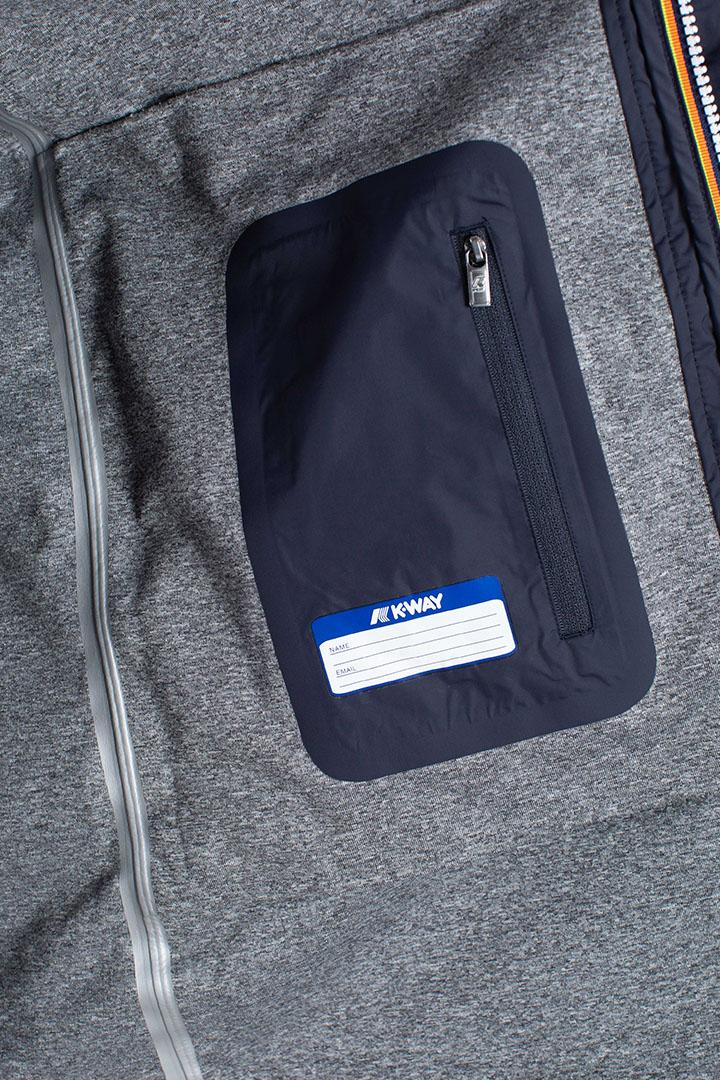 Parka Tommy Bonded Jersey blue depth K5126SWK89 K-WAY