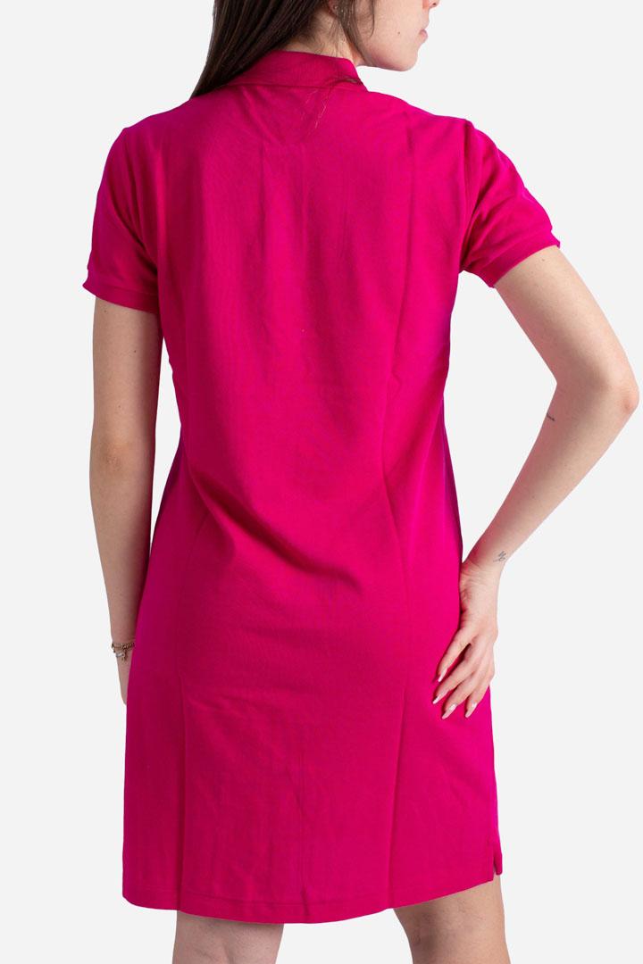 Mini abito polo in piqué di cotone pink 211799490011 POLO RALPH LAUREN
