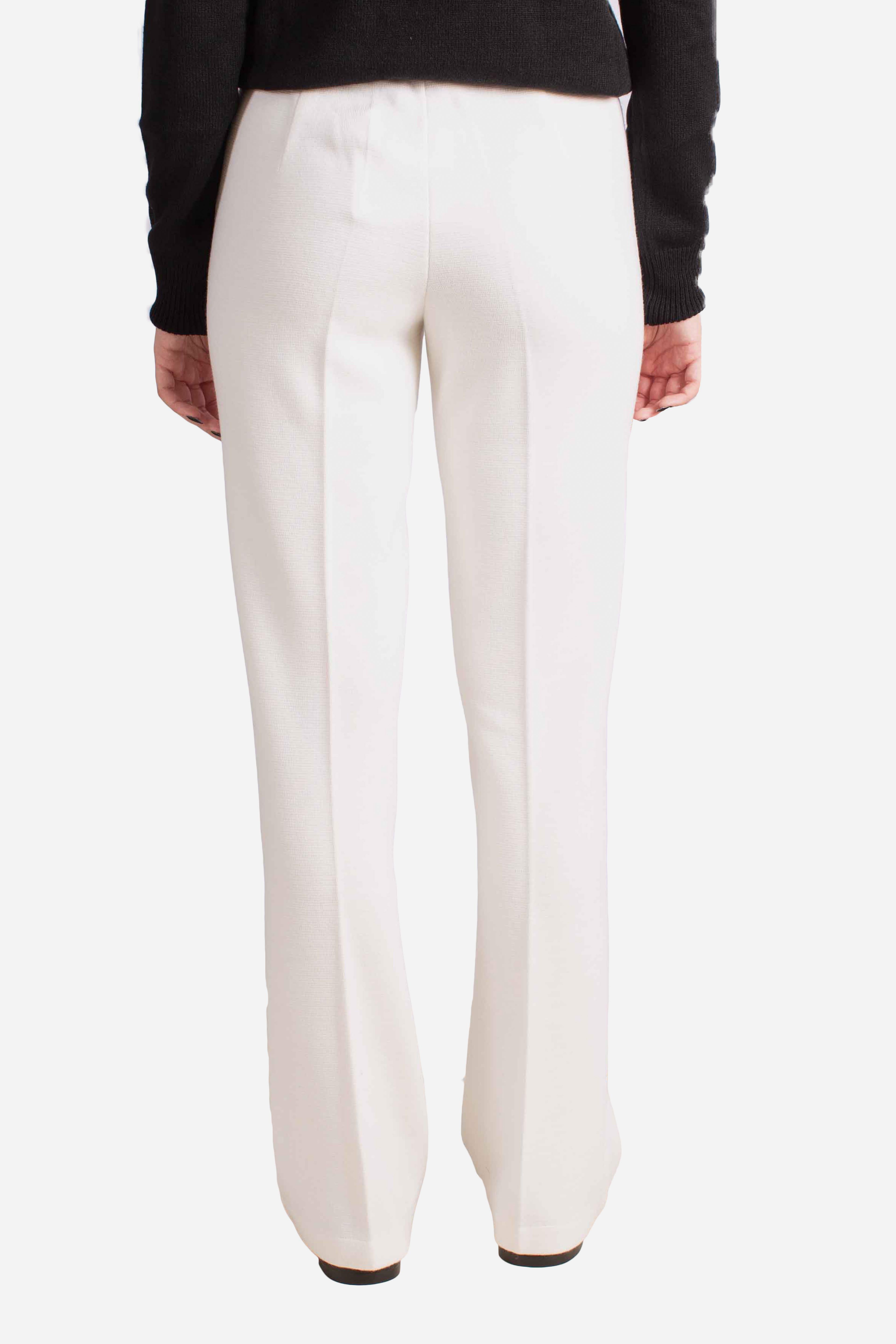 Pantalone in lana stretch bianco 5726414276001 GRAN SASSO