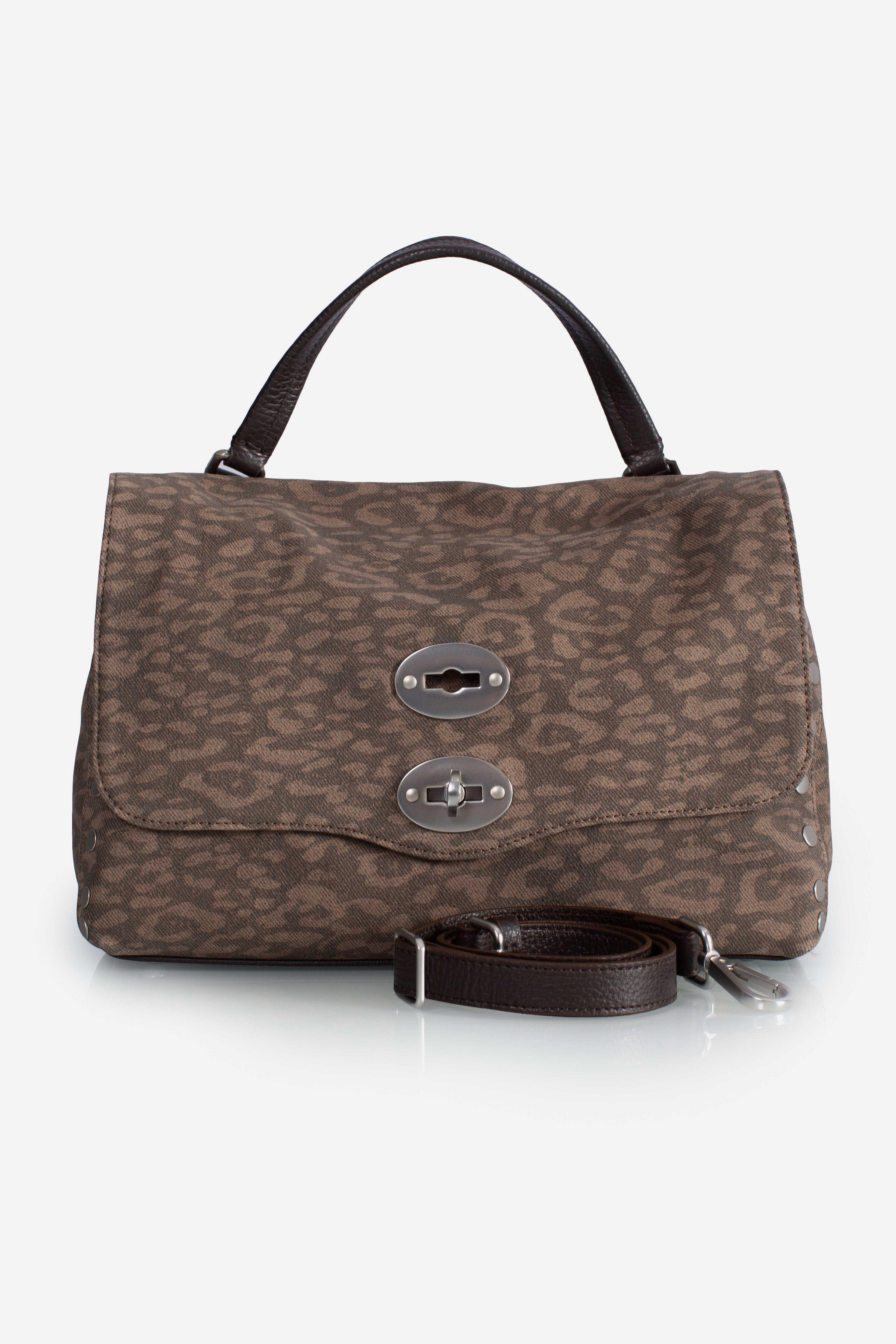 Borsa Postina S Heritage Leopard Marrone 0680102110000SZ0237 ZANELLATO