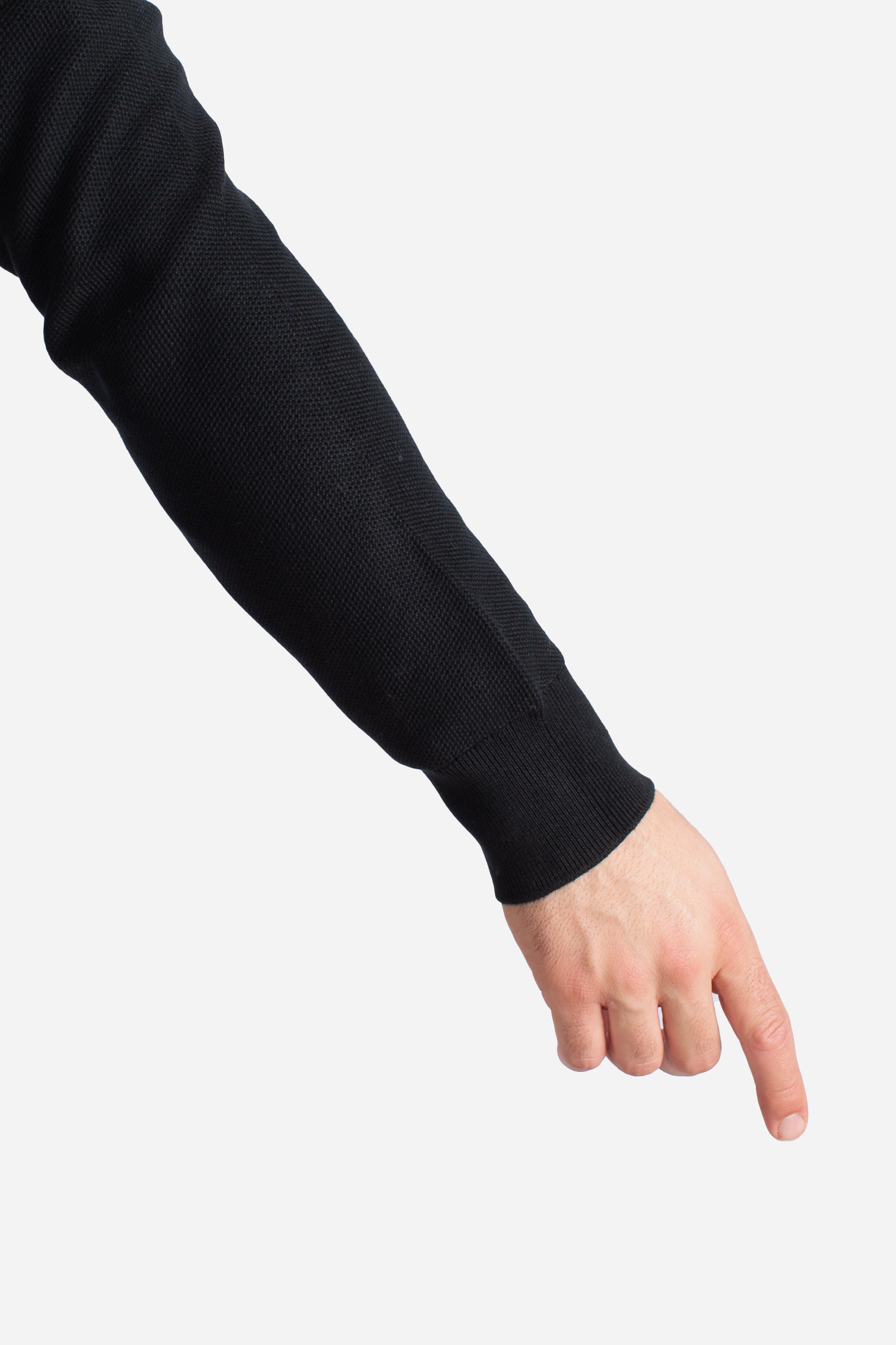 Maglia a girocollo effetto texture black 710918163508 POLO RALPH LAUREN