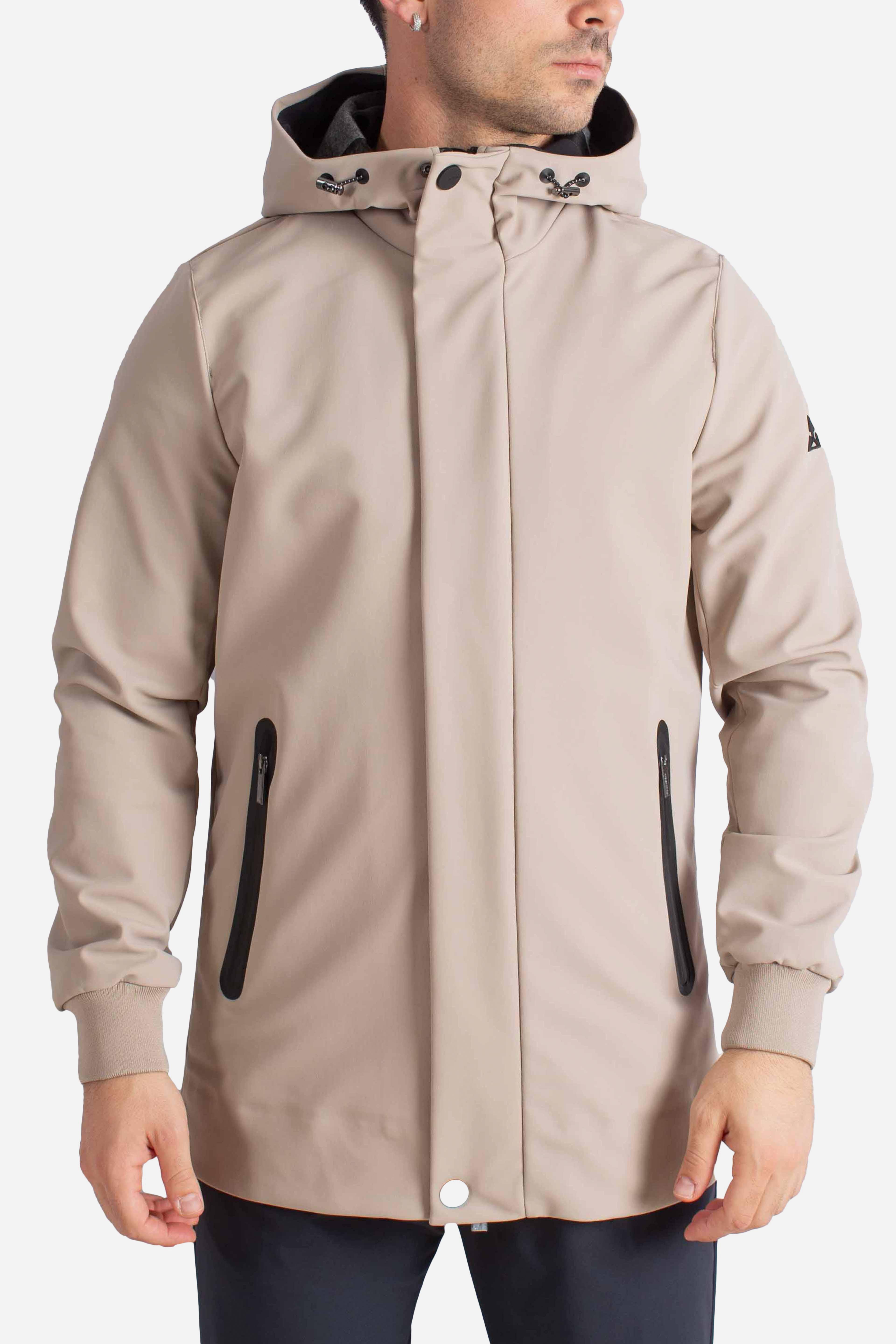 Giubbotto beige Softshell con Cappuccio HE9440013BEIGE HESKIMO