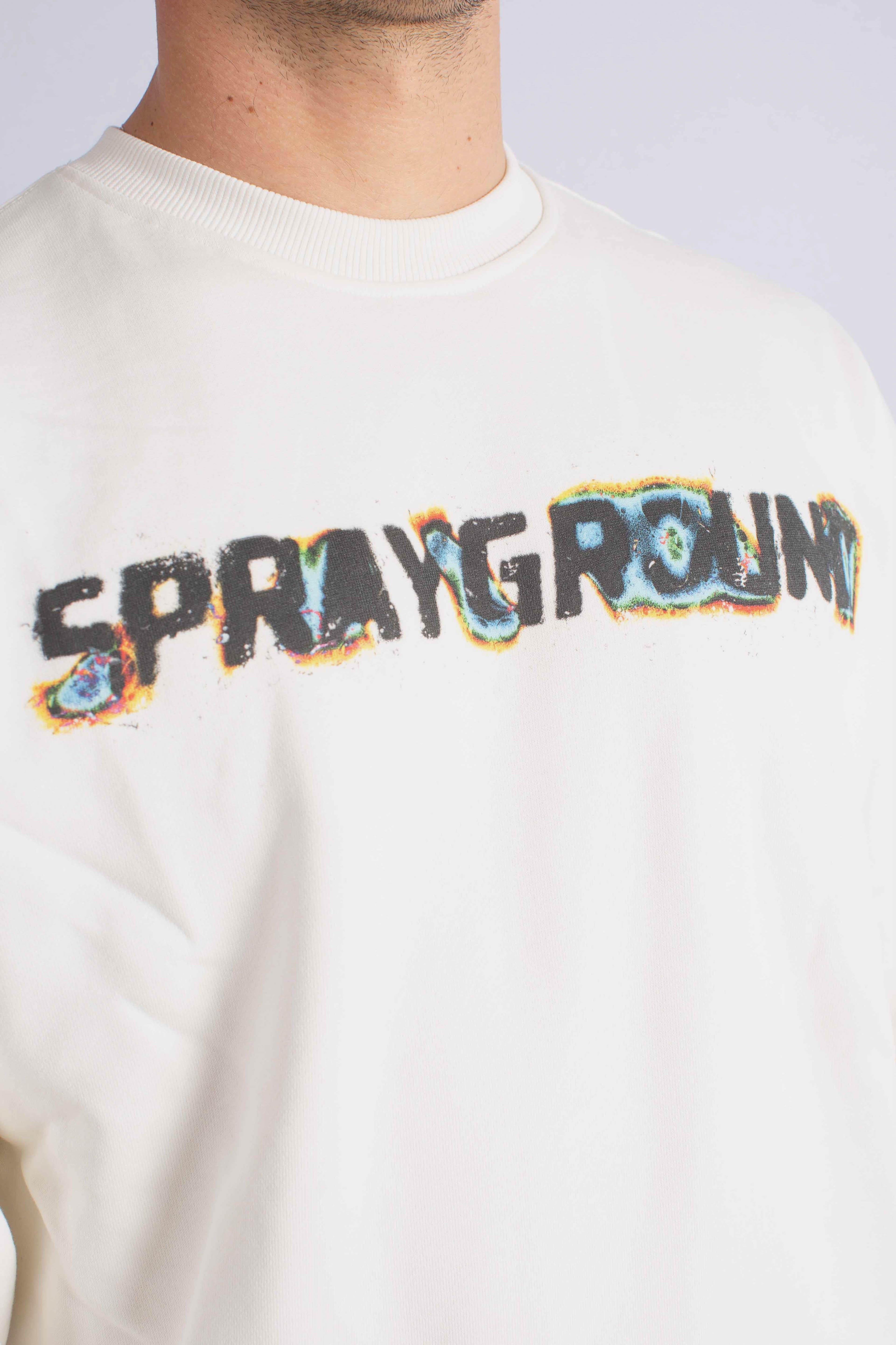 Felpa oxidized shark crewneck ivory SP792GIVOIVORY SPRAYGROUND