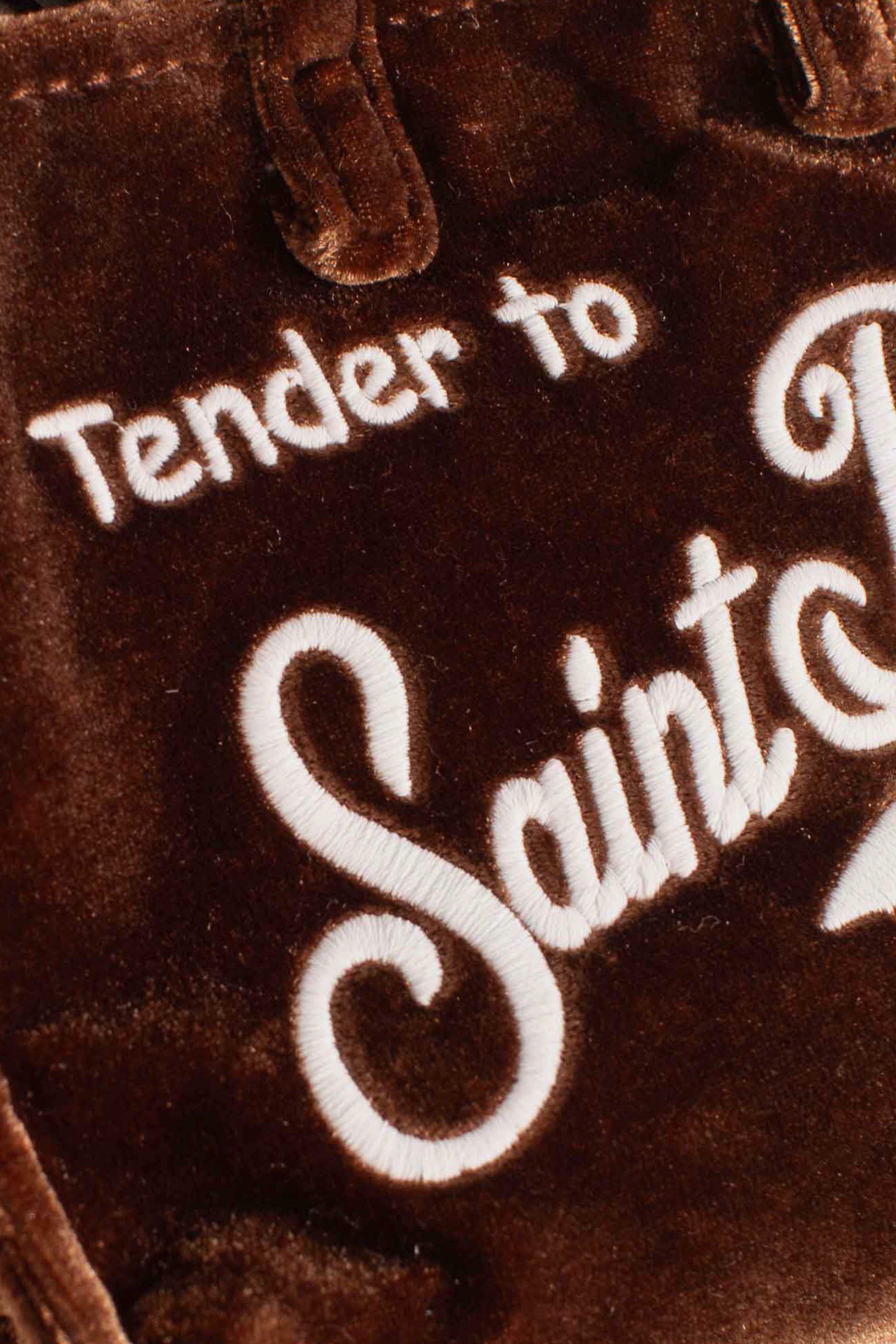 Phone Bag in velluto brown PHONE00800163I MC2 SAINT BARTH