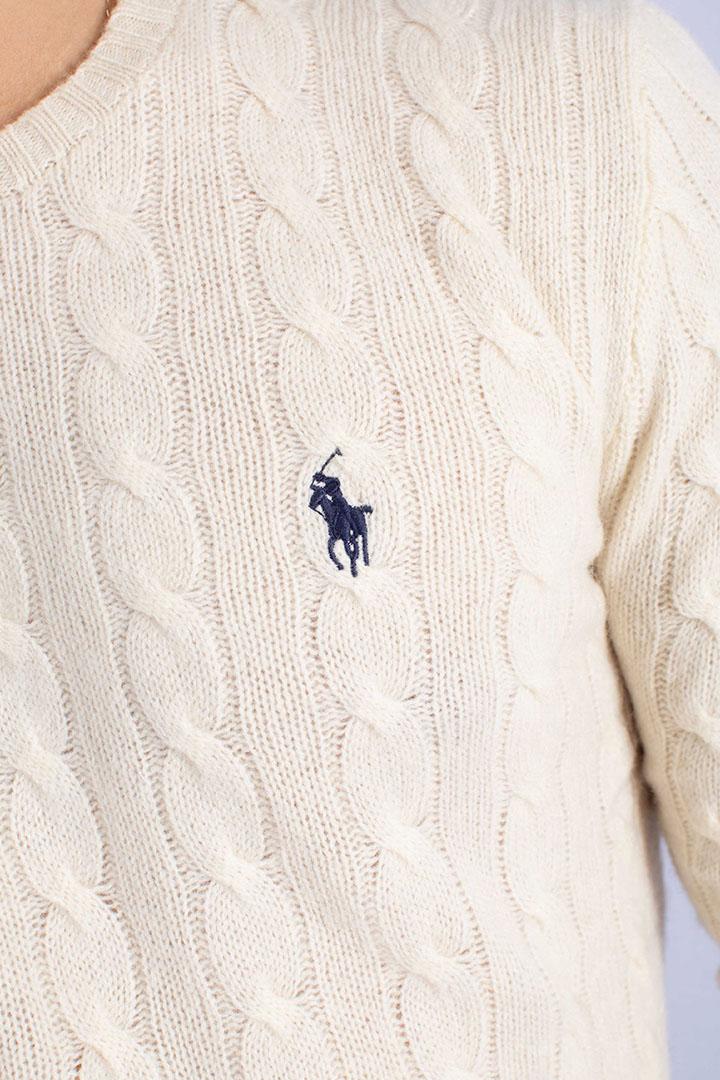 Maglia in lana e cashmere cream 710876762010 POLO RALPH LAUREN