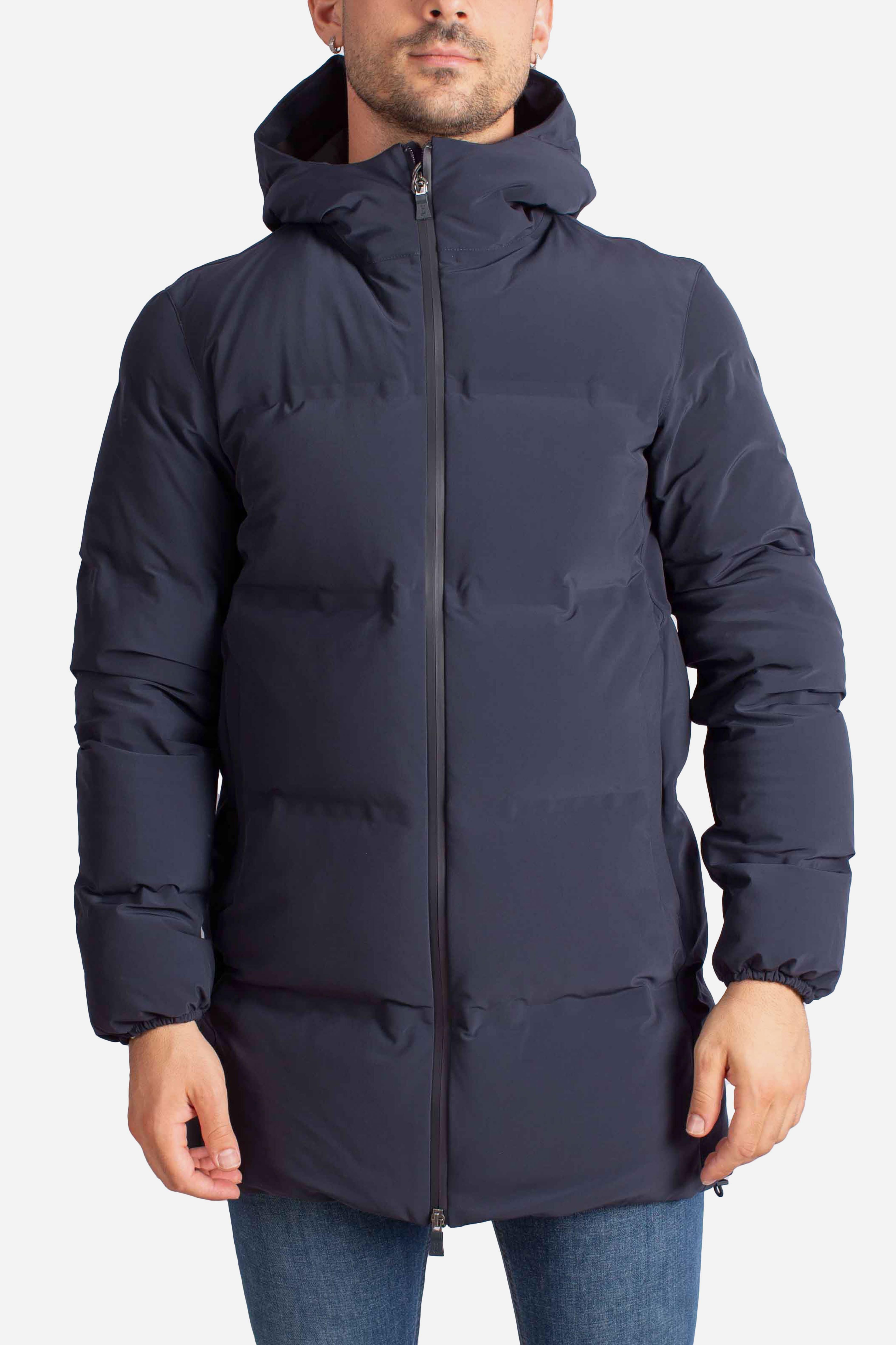 GIACCA LUNGA IN NEW IMPACT blu PI001246U12590SZ9201 HERNO
