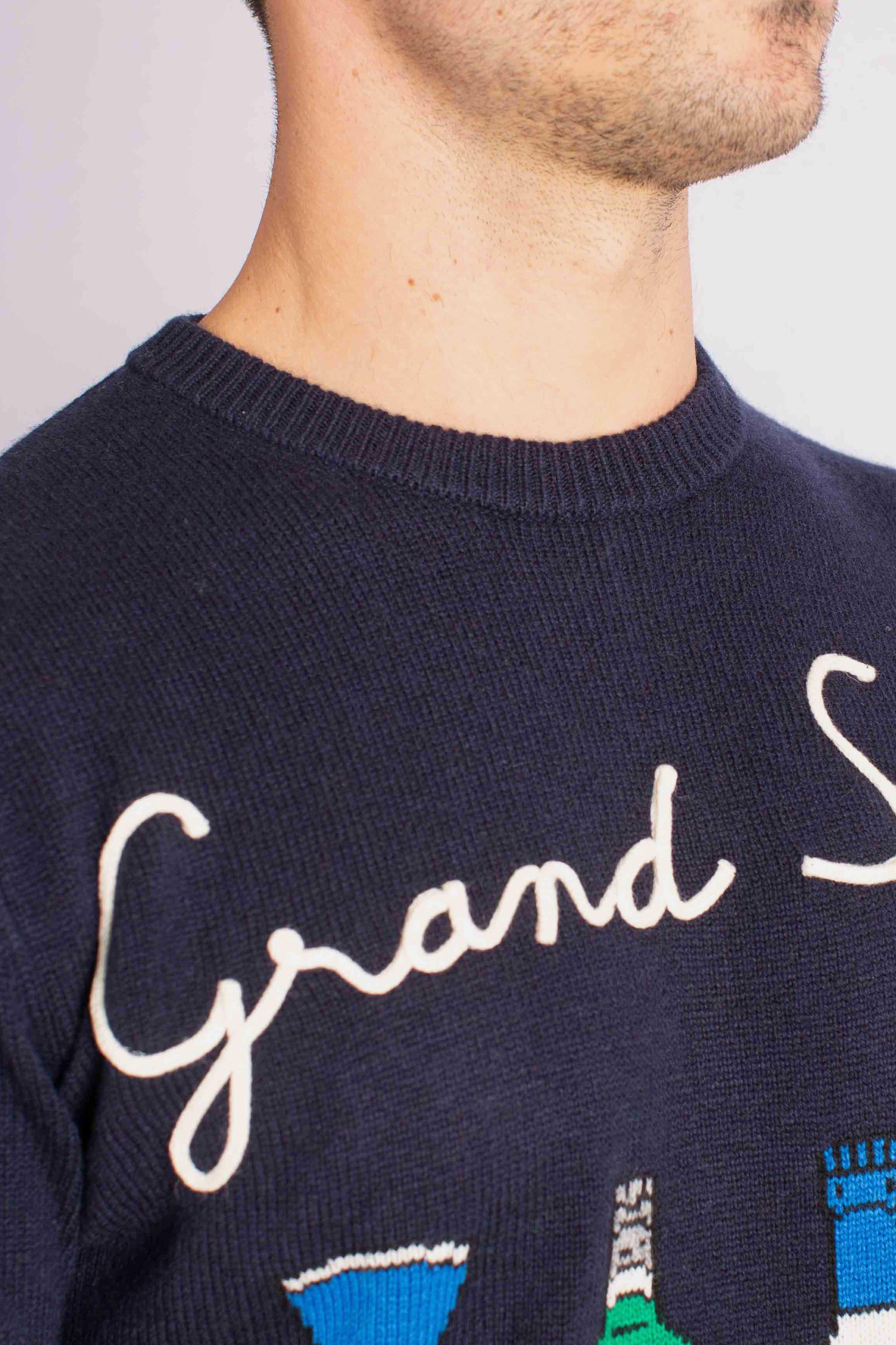 Maglia Uomo "Grand Slam" - Blu Navy HER000100675I MC2 SAINT BARTH