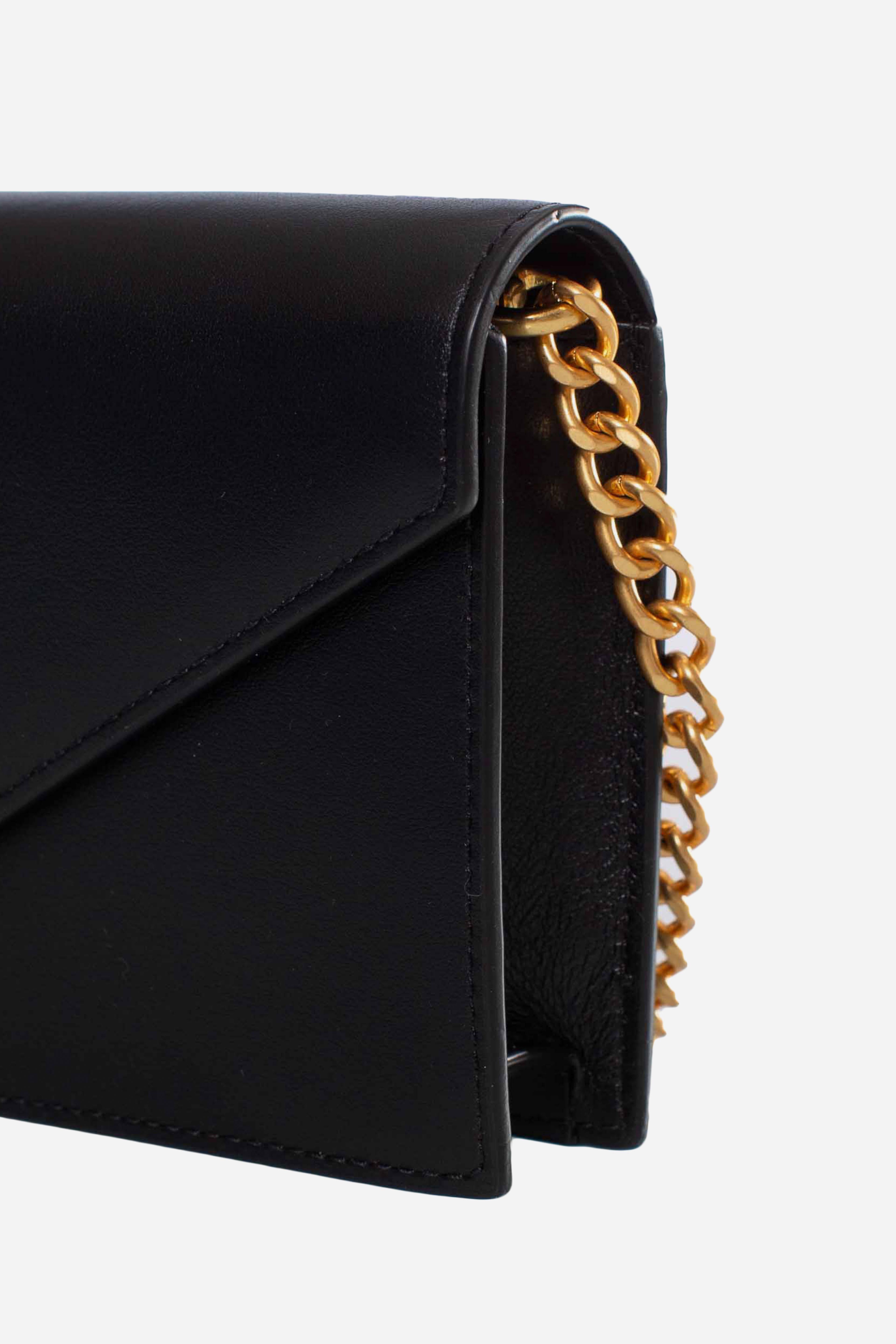 Borsa portafoglio Polo ID pelle e catena black 427961946001 POLO RALPH LAUREN