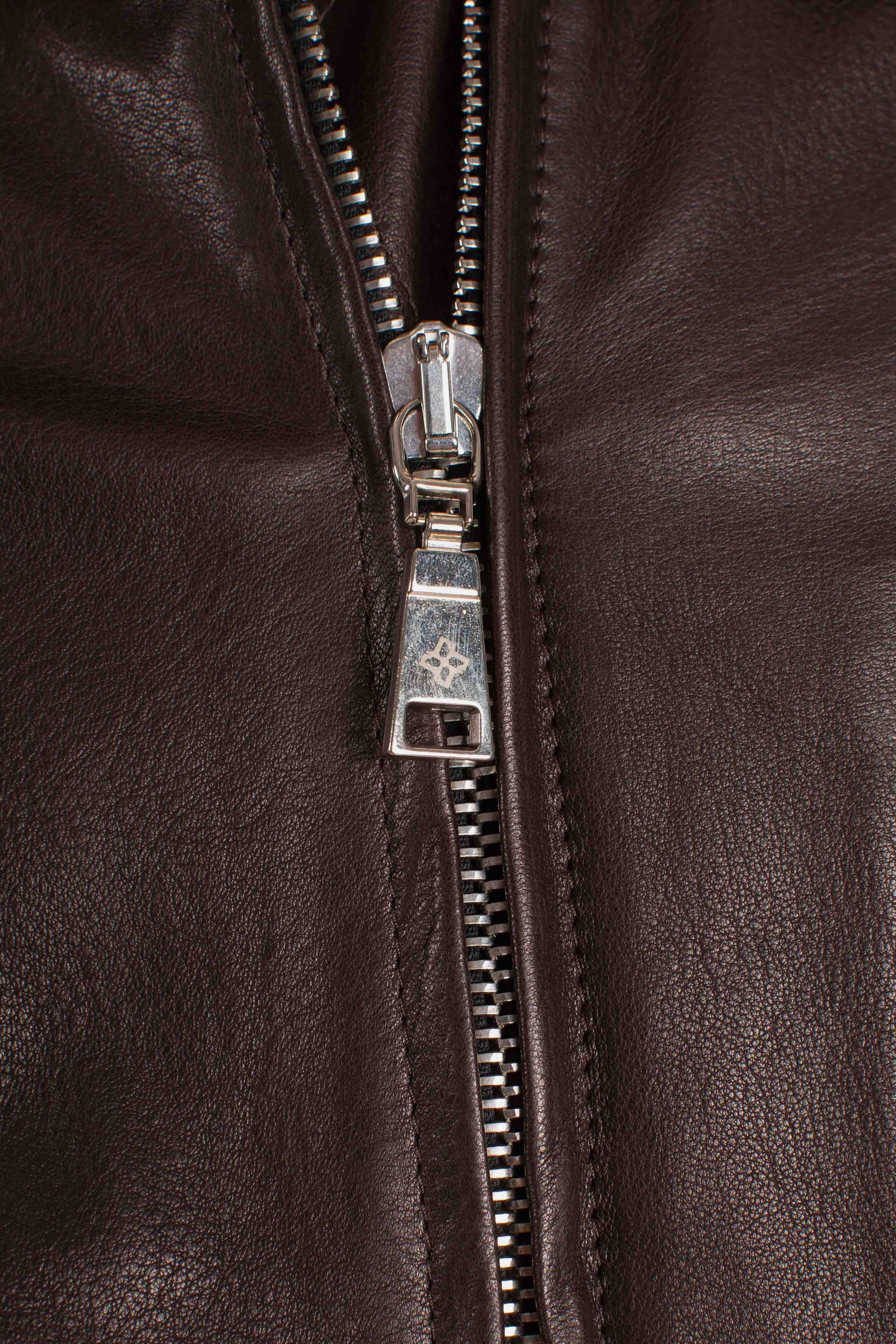 Giubbino in Pelle moro GODWINCHI2506MORO TAGLIATORE
