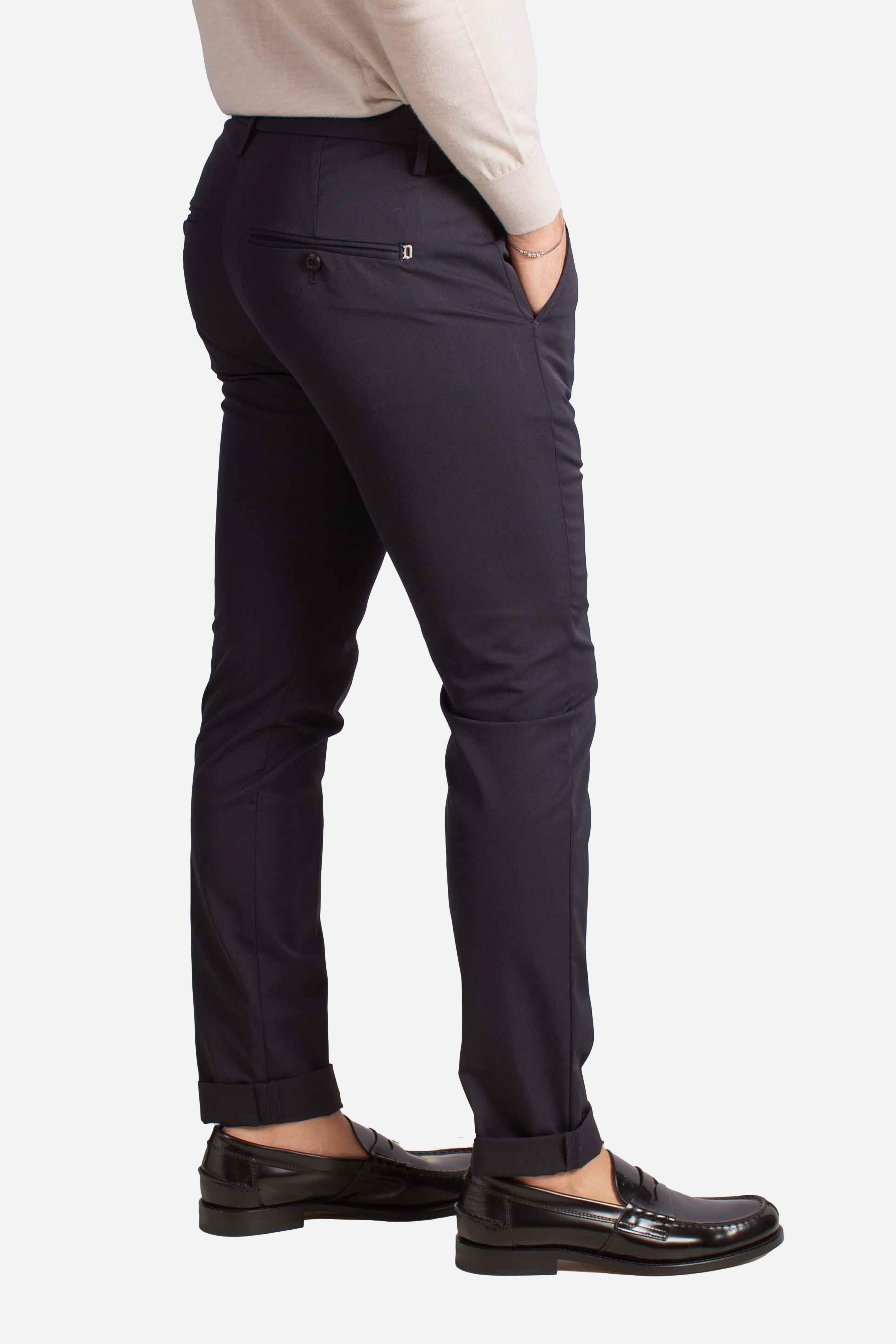 Pantalone Tecnico Slim Fit nero UP235OS0121U002999 DONDUP