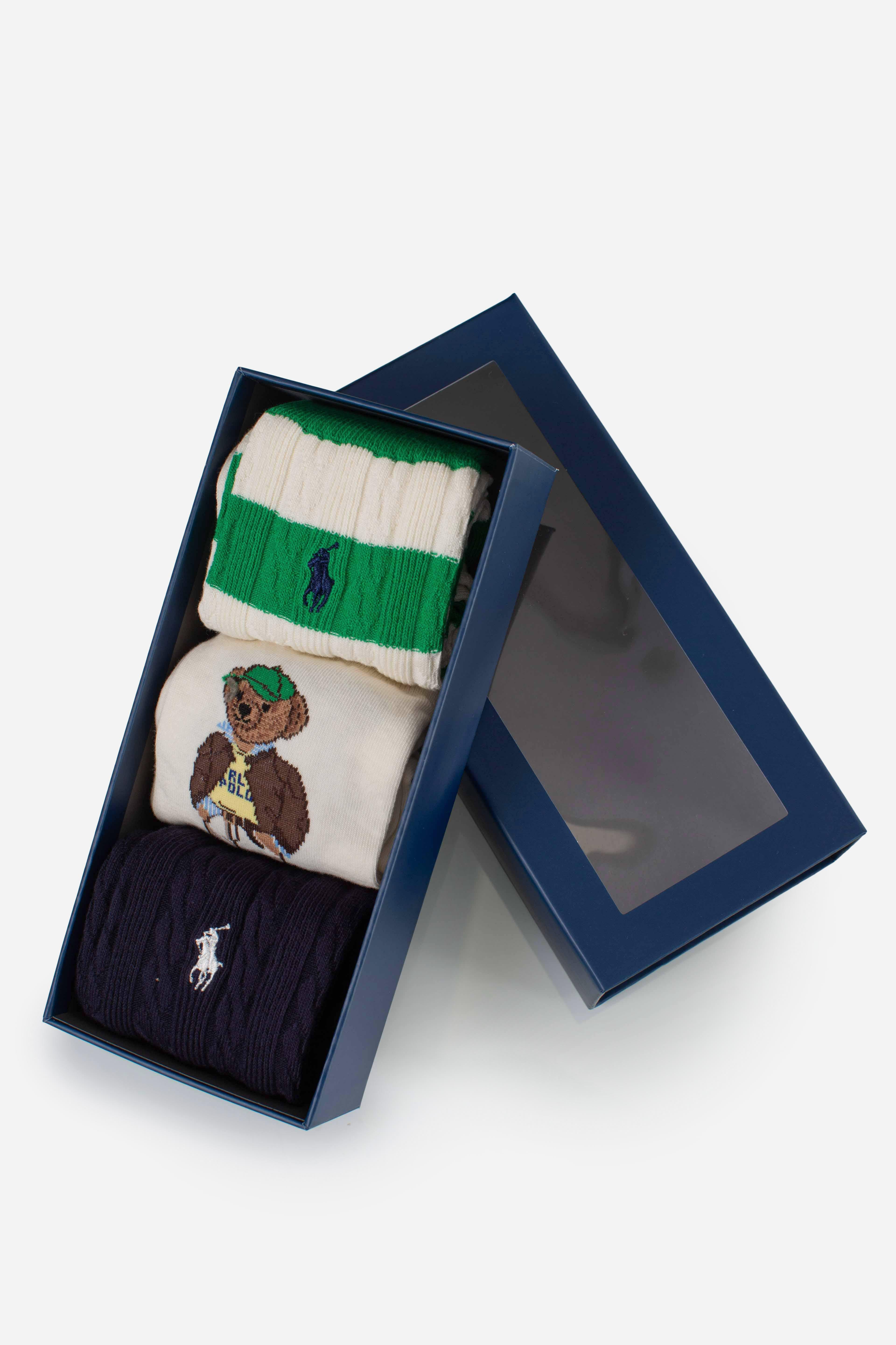 Set regalo 3 paia di calze Polo Bear 455982947001 POLO RALPH LAUREN