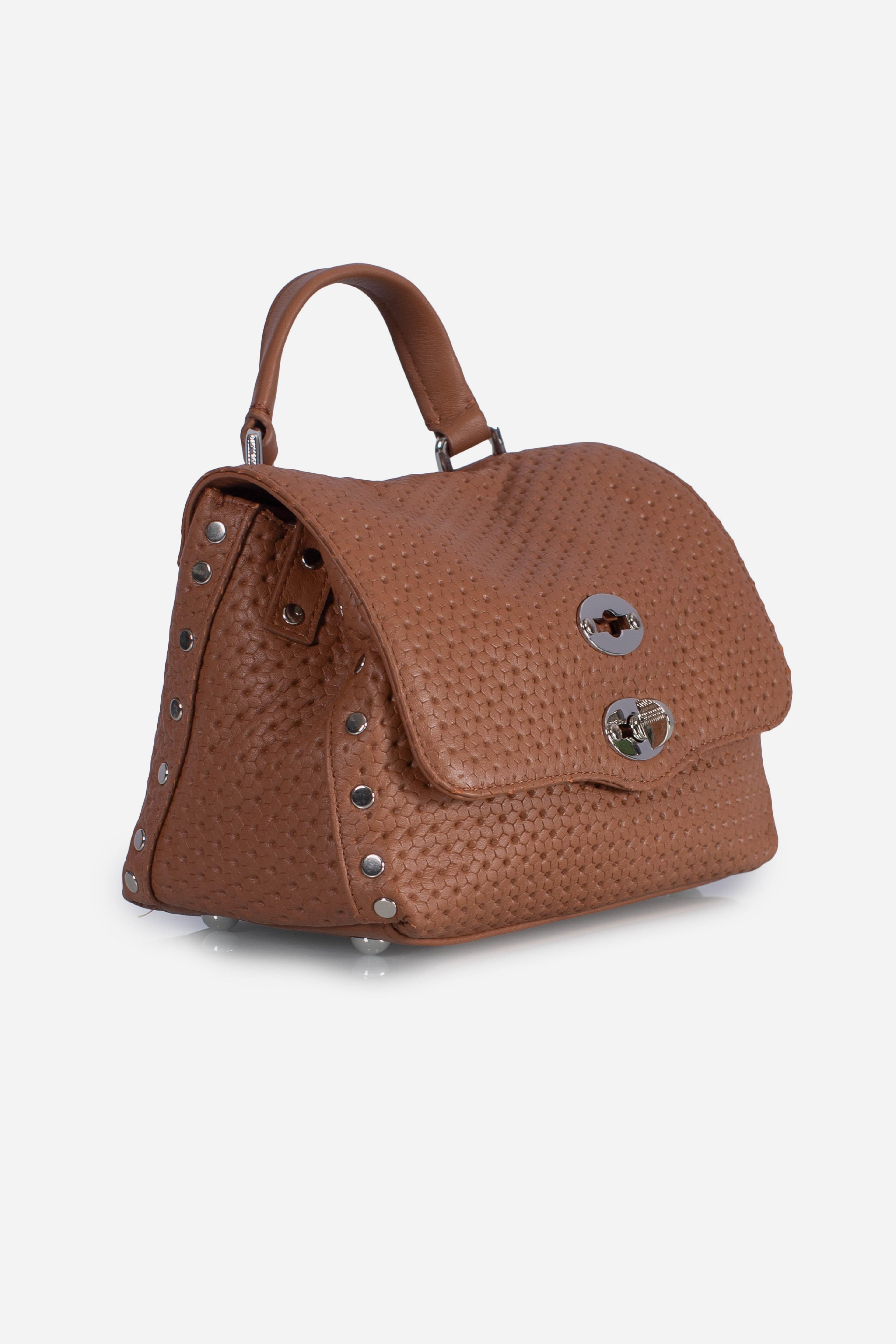 Borsa Postina Baby effetto intrecciato brown lion 0680102190000BZ0204 ZANELLATO