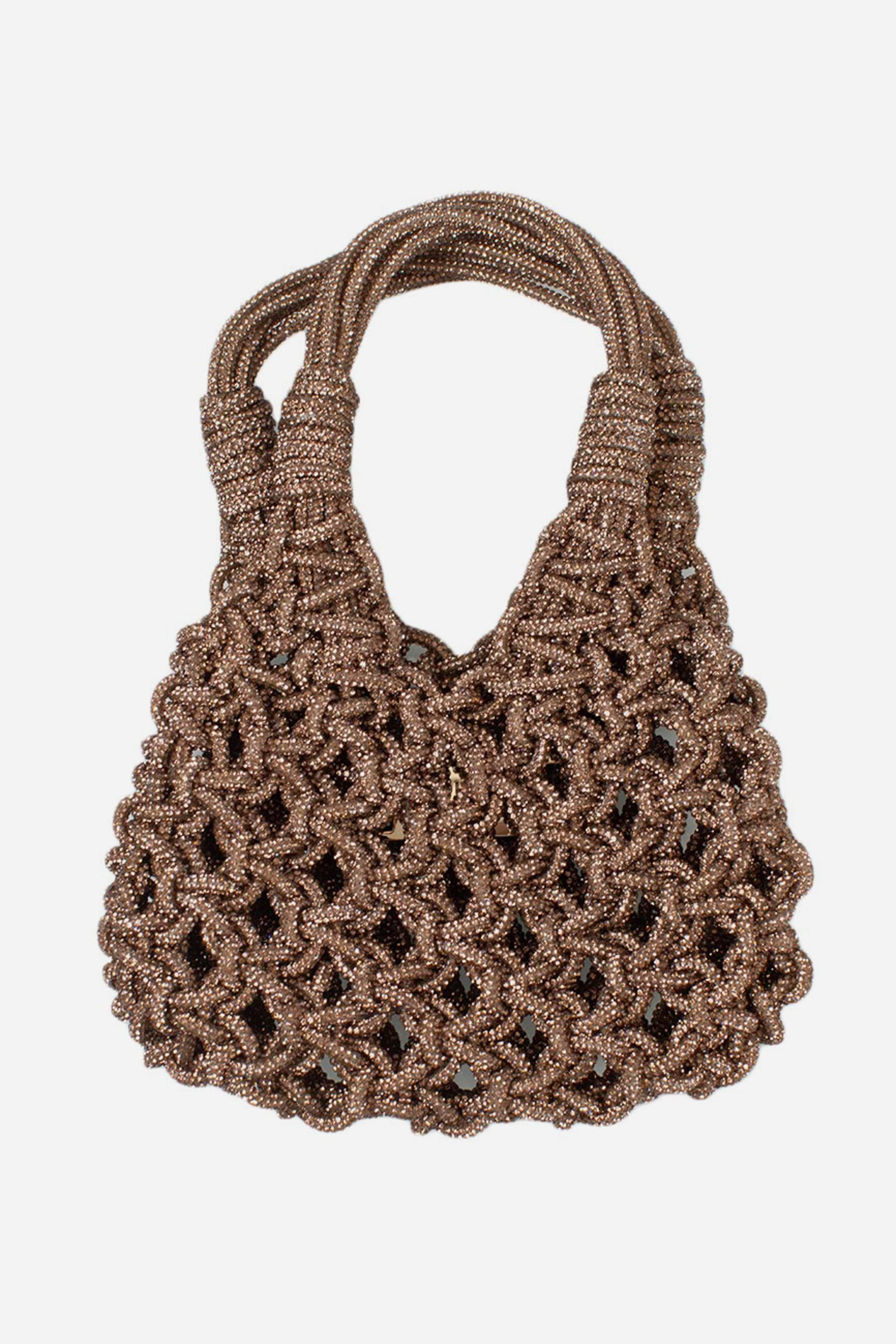 Borsa gioiello Vannifique mini Crystal tempestata di cristalli light topaz VANNIFIQUE MINILIGHT TOPAZ HIBOURAMA