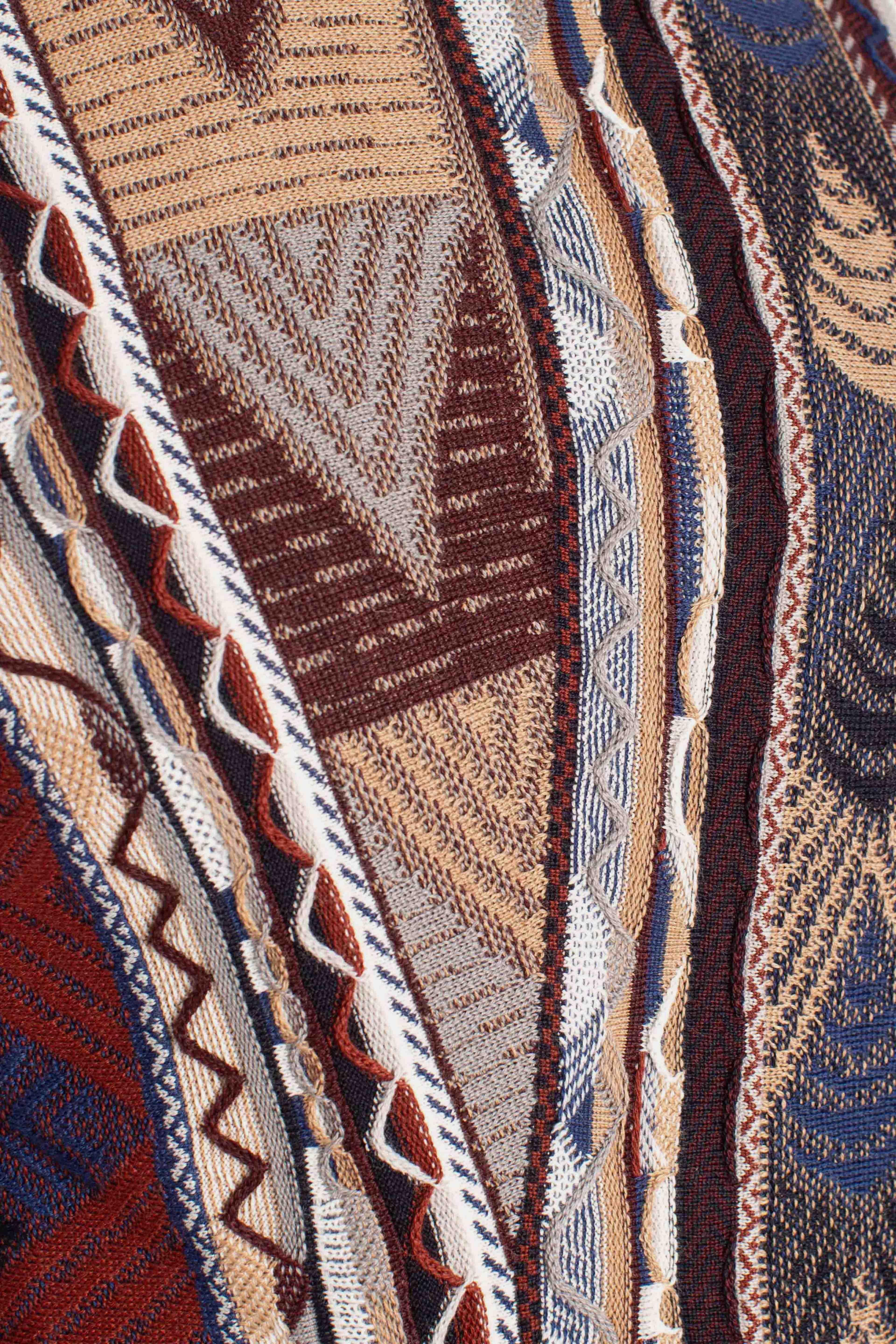 Maglia Uomo Multicolor Geometrica brown 32091710G0731 LORENZONI