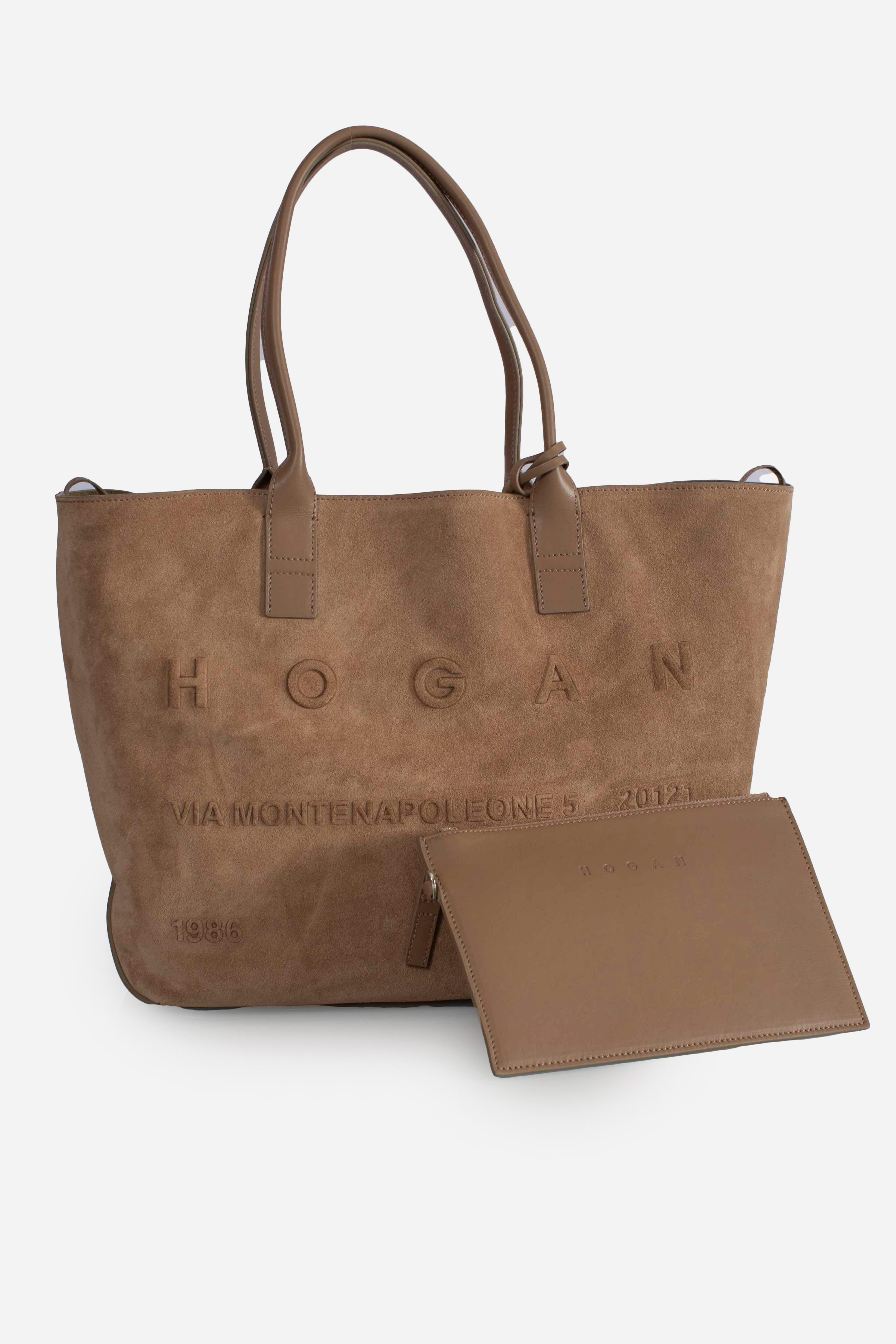 Borsa Shopping Hogan Script Media Beige KBW01TA1300UGMC414 HOGAN