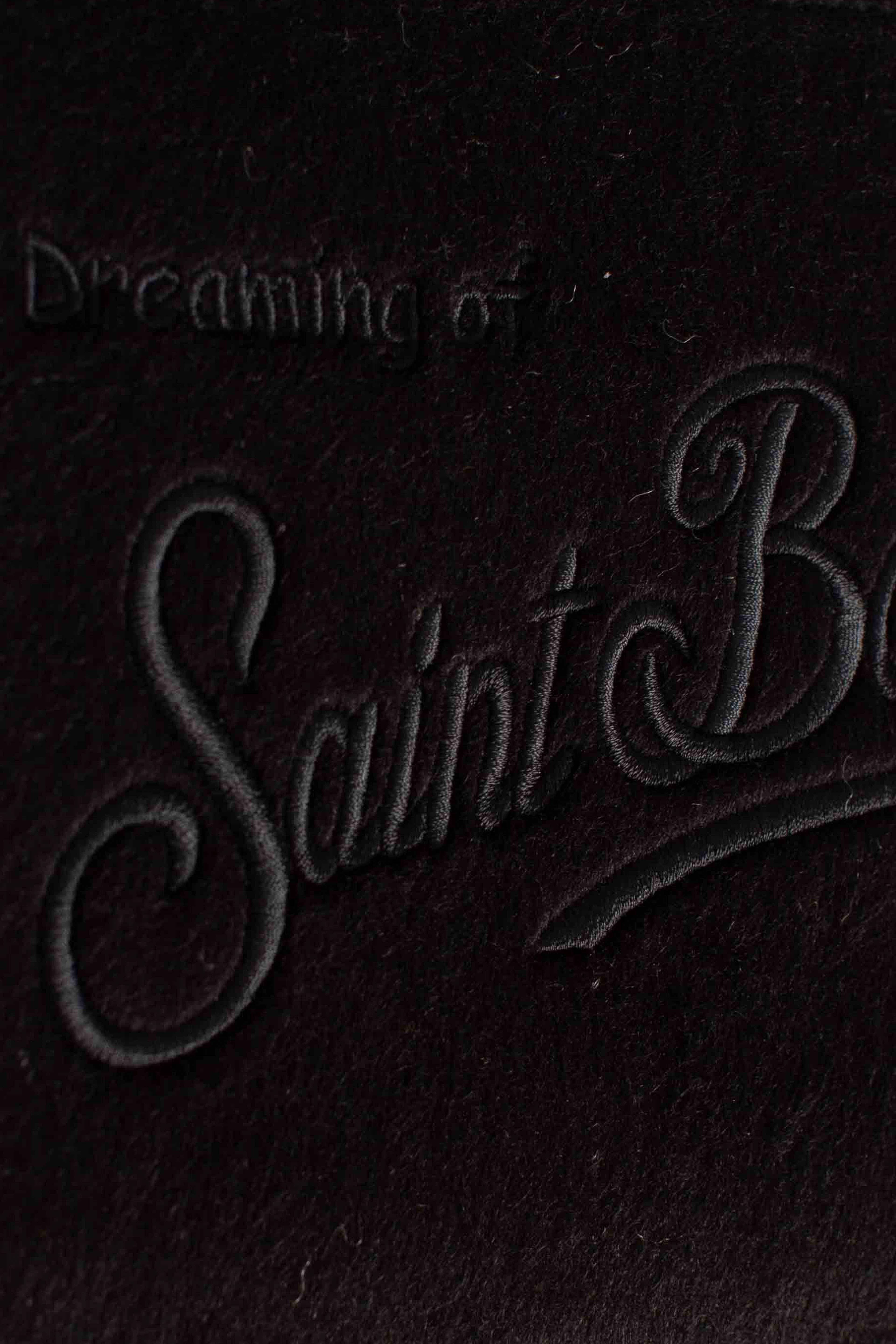 Pochette Aline in effetto velluto black - "Dreaming of Saint Barth Winter Paradise" ALI002800207I MC2 SAINT BARTH