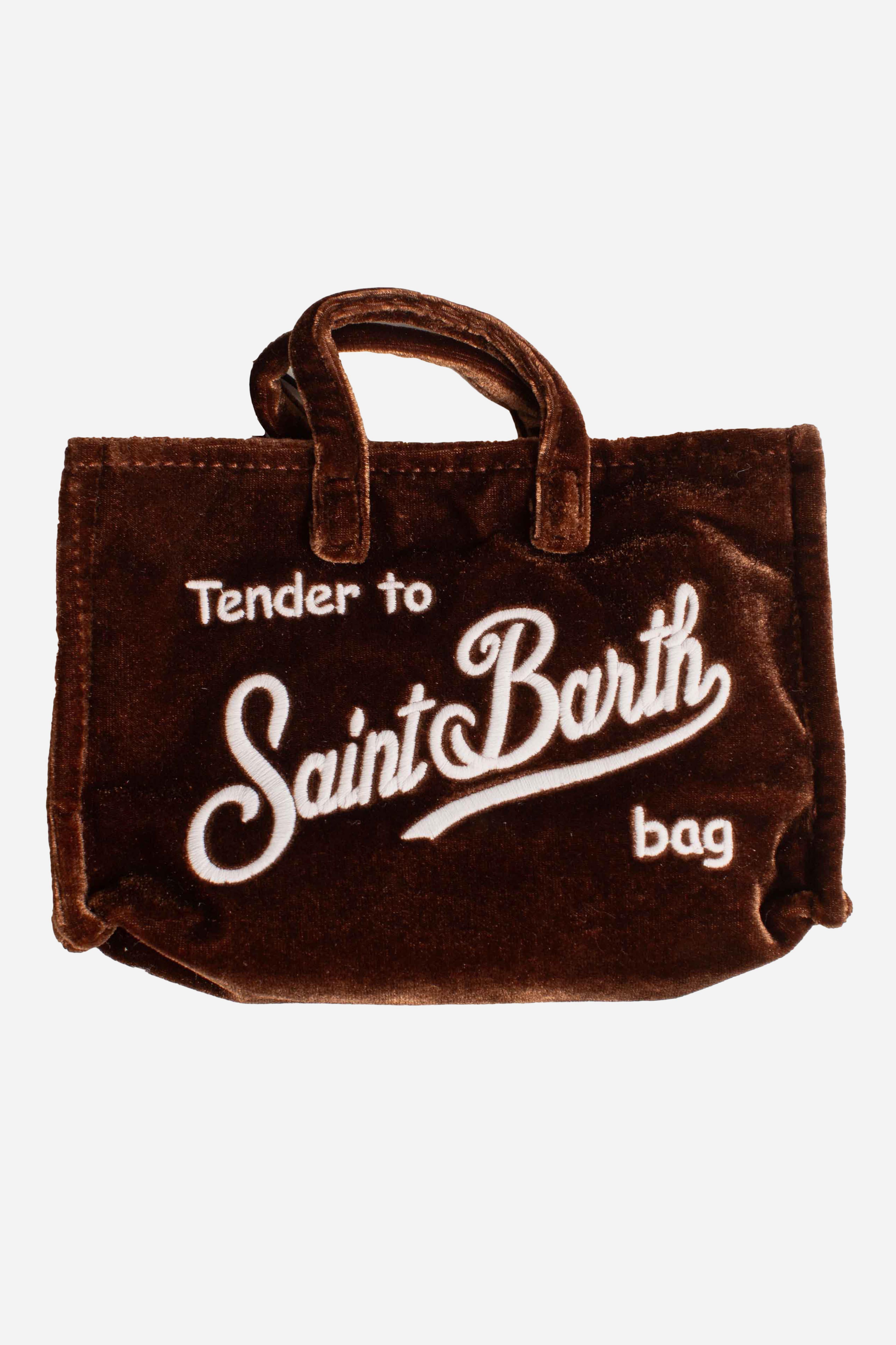 Phone Bag in velluto brown PHONE00800163I MC2 SAINT BARTH