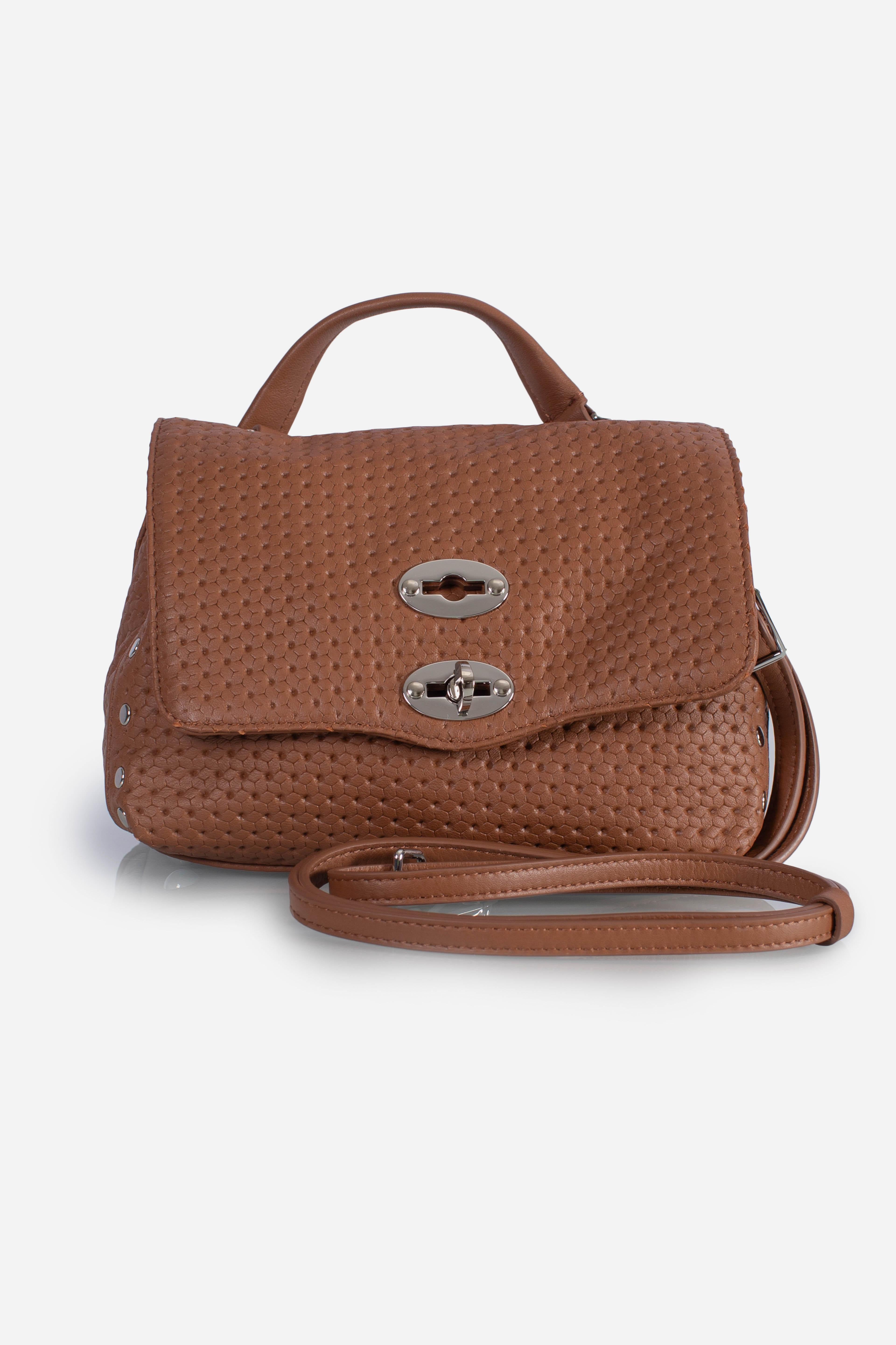 Borsa Postina Baby effetto intrecciato brown lion 0680102190000BZ0204 ZANELLATO