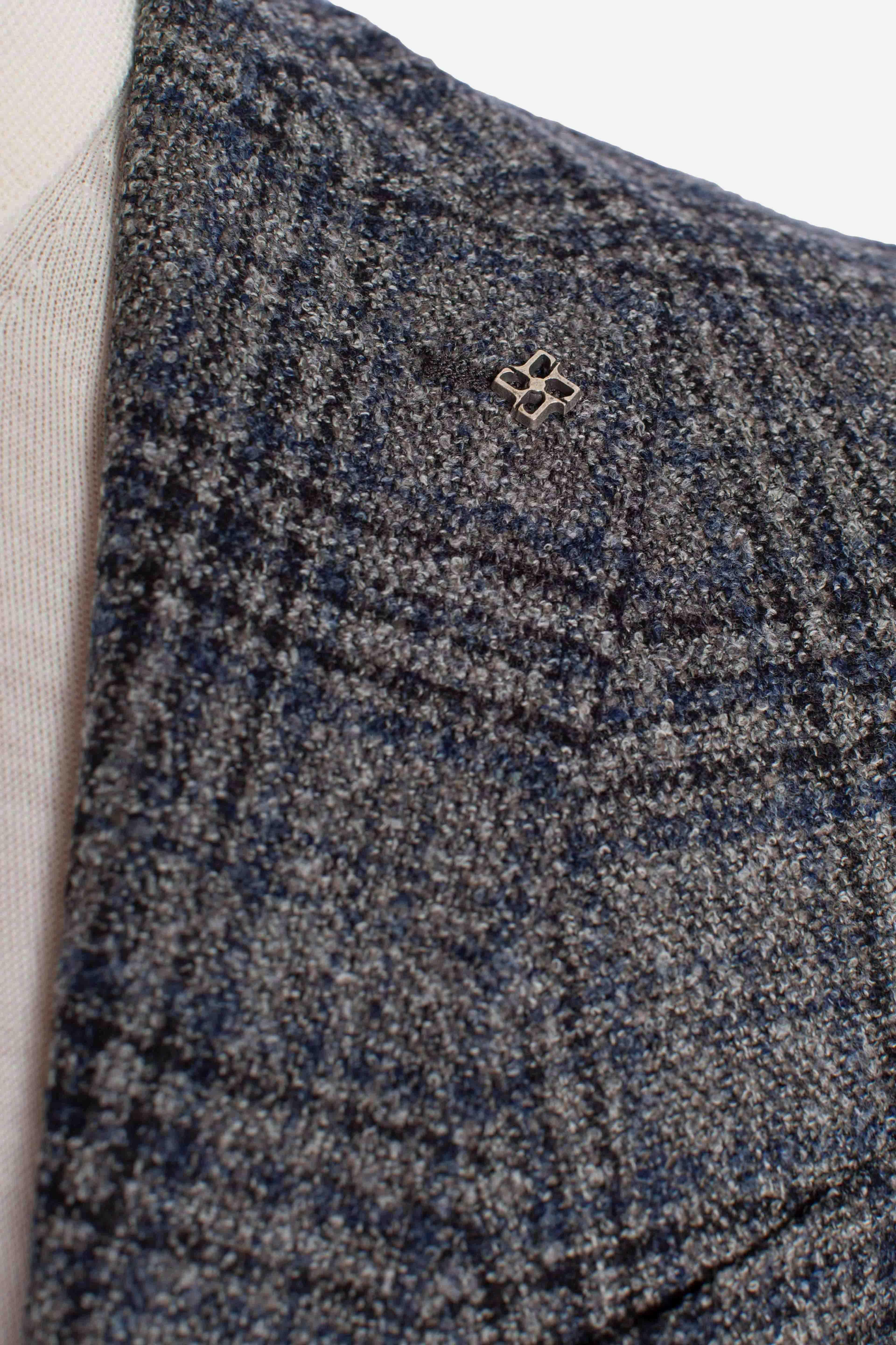 Giacca monopetto Principe di Galles in Lana grigio 1SMC22K440022QG3302 TAGLIATORE