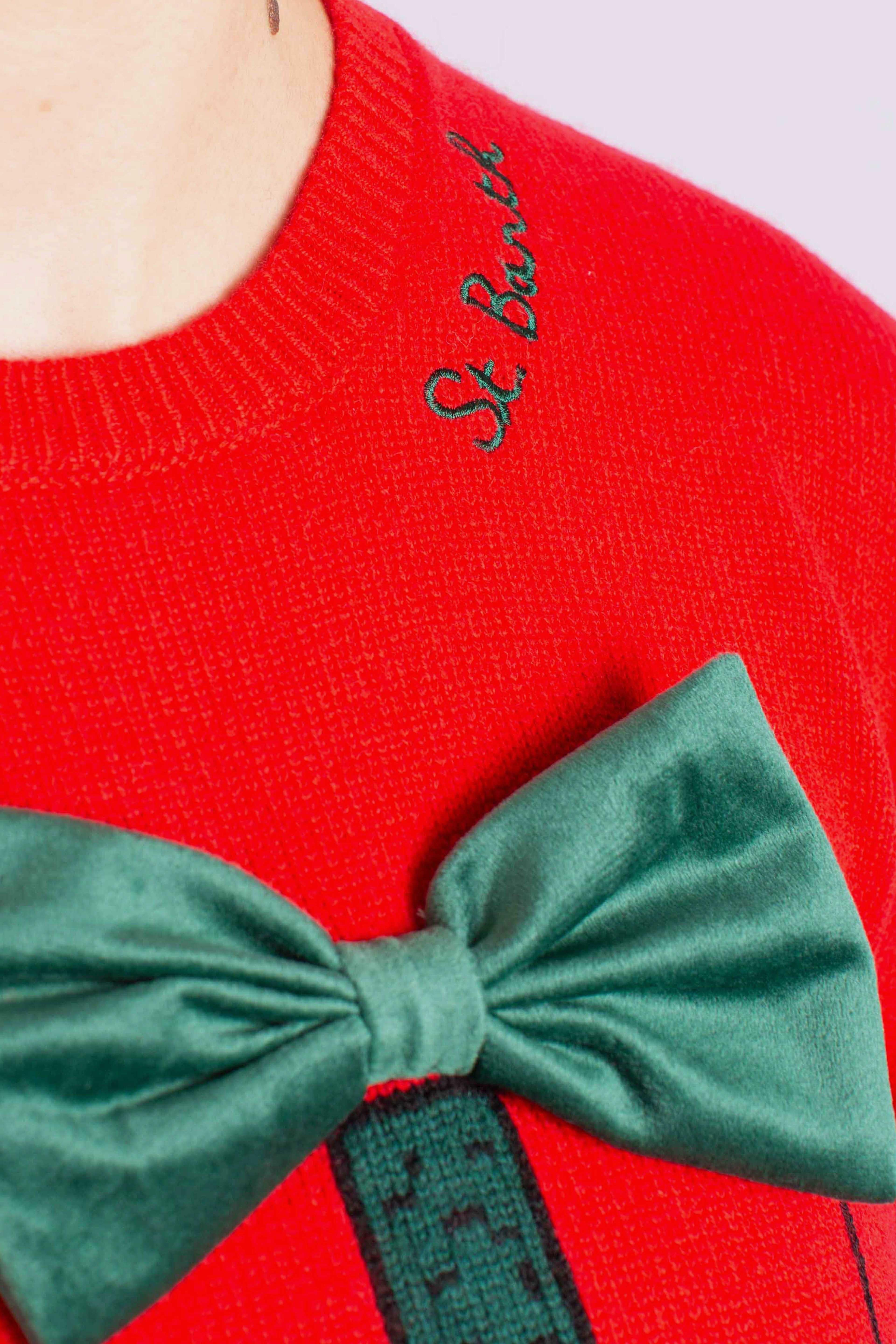 Maglia Donna Snoopy con Fiocco Verde QUE001002260I MC2 SAINT BARTH