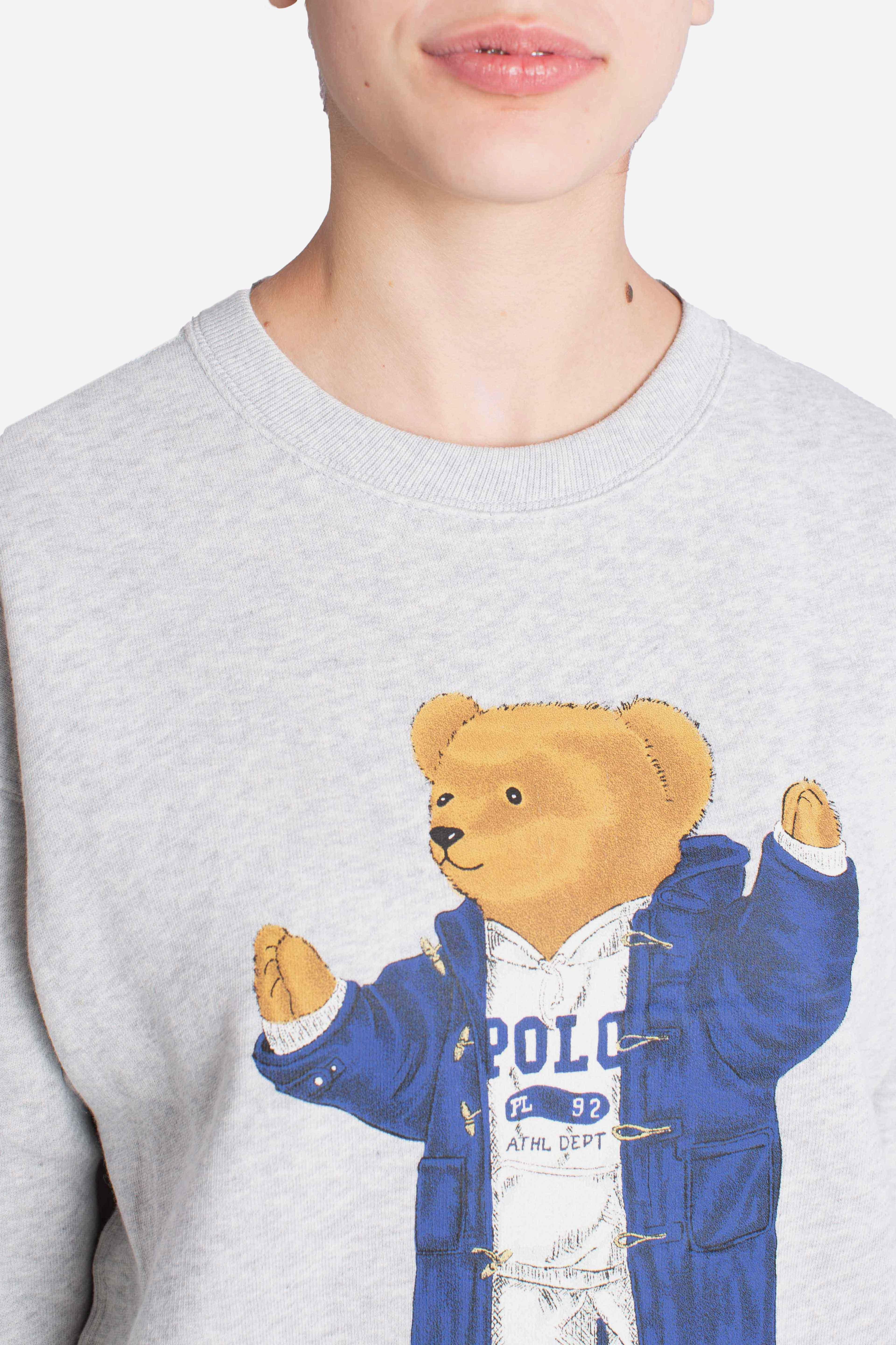 Felpa Polo Bear a girocollo grey 211972794001 POLO RALPH LAUREN