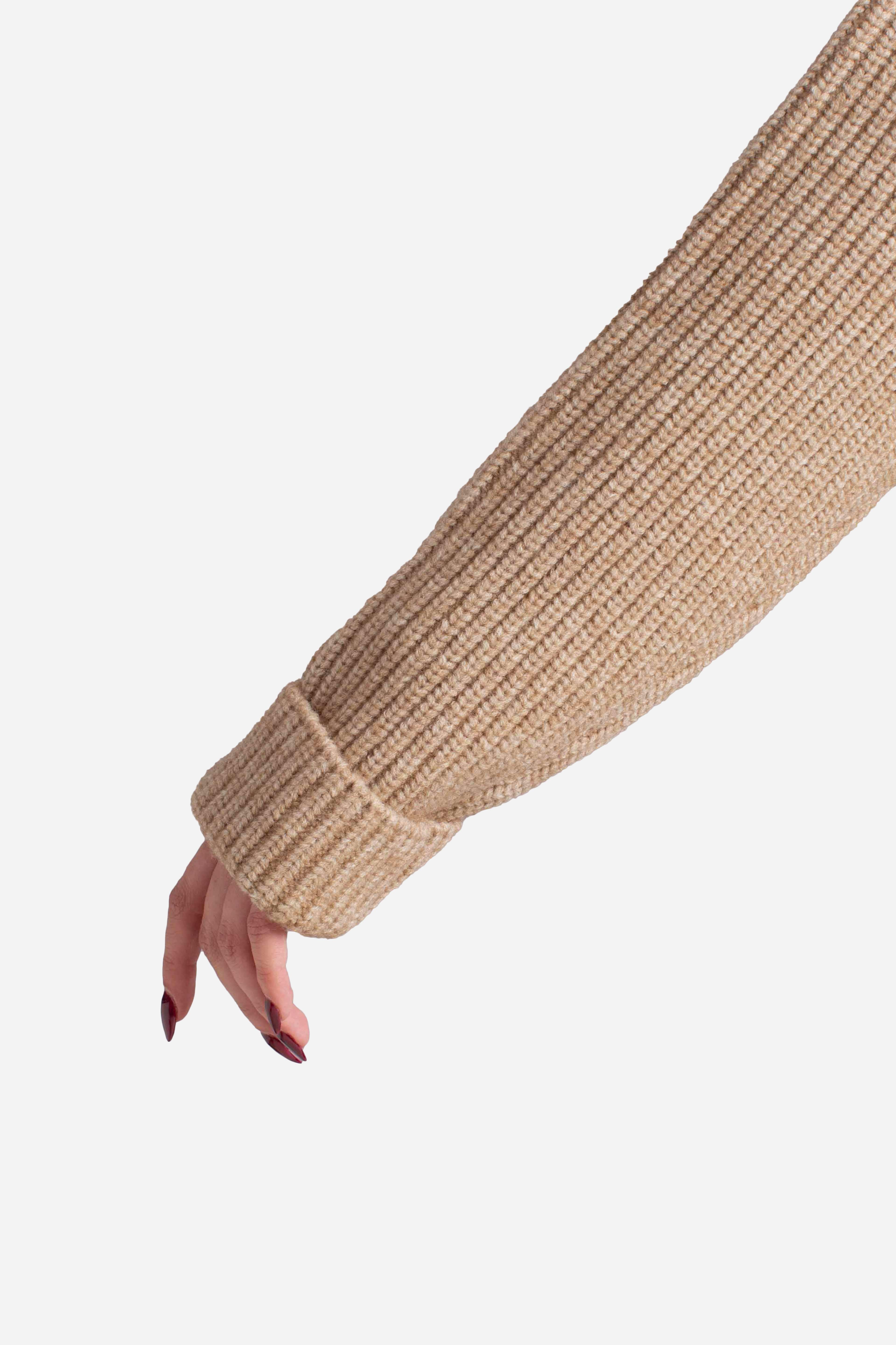 Giacca in Maglia e pelliccia sintetica Beige AEL000100232I MC2 SAINT BARTH