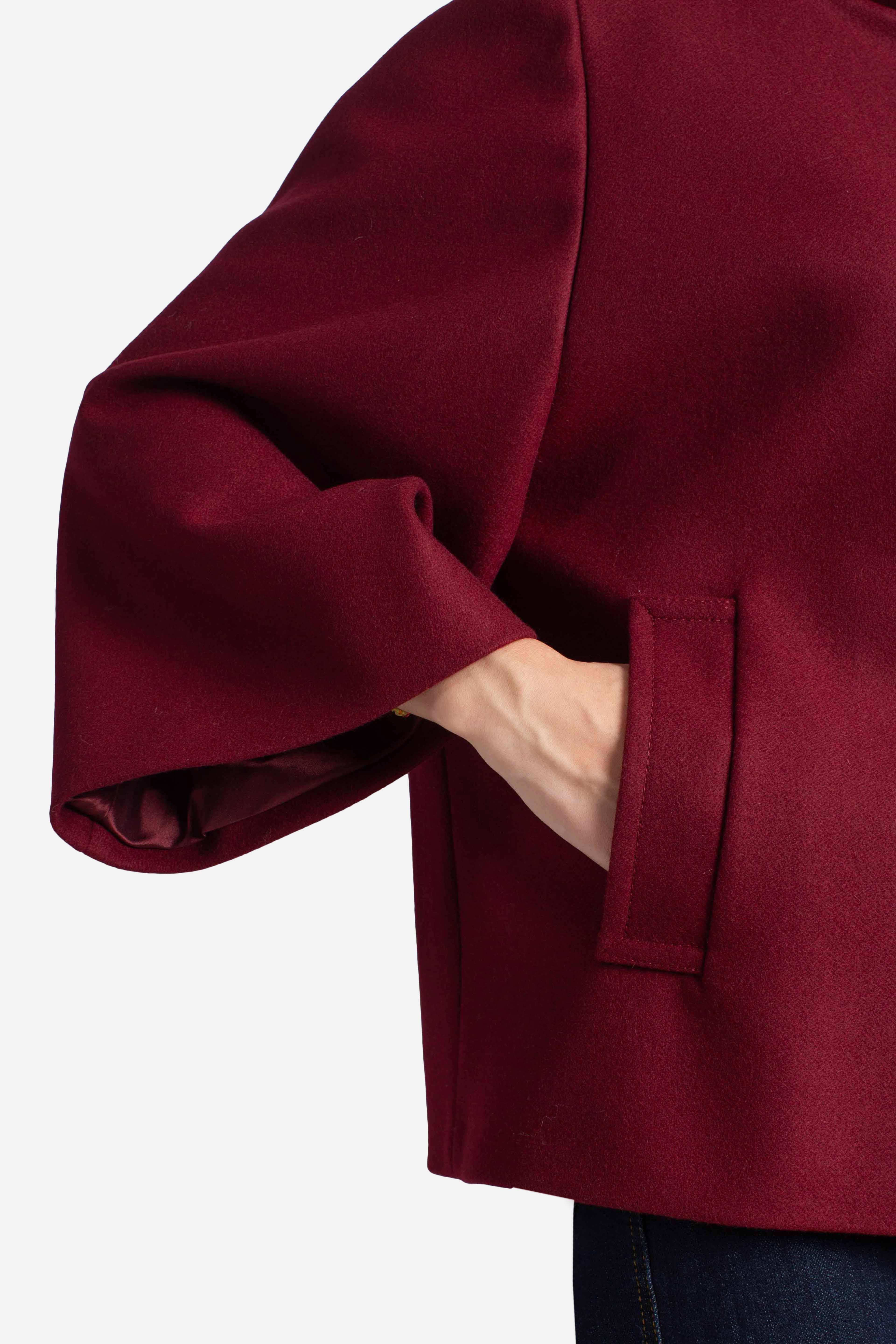 Cappa in Panno di Lana rossa NAW12514490SGLR004 FAY