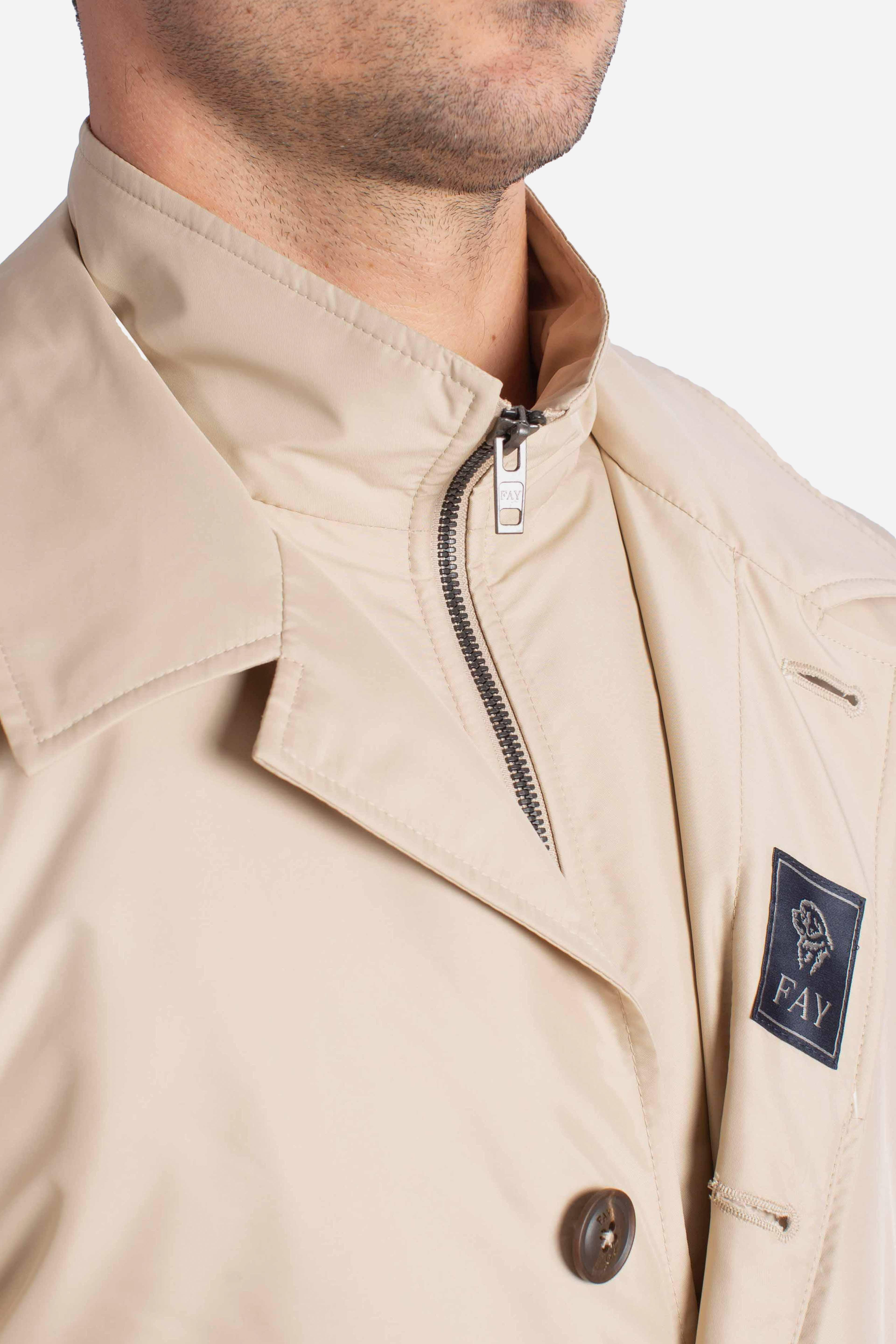 Impermeabile Morning Coat in Popeline Tecnico beige NAM62510160AXXC003 FAY