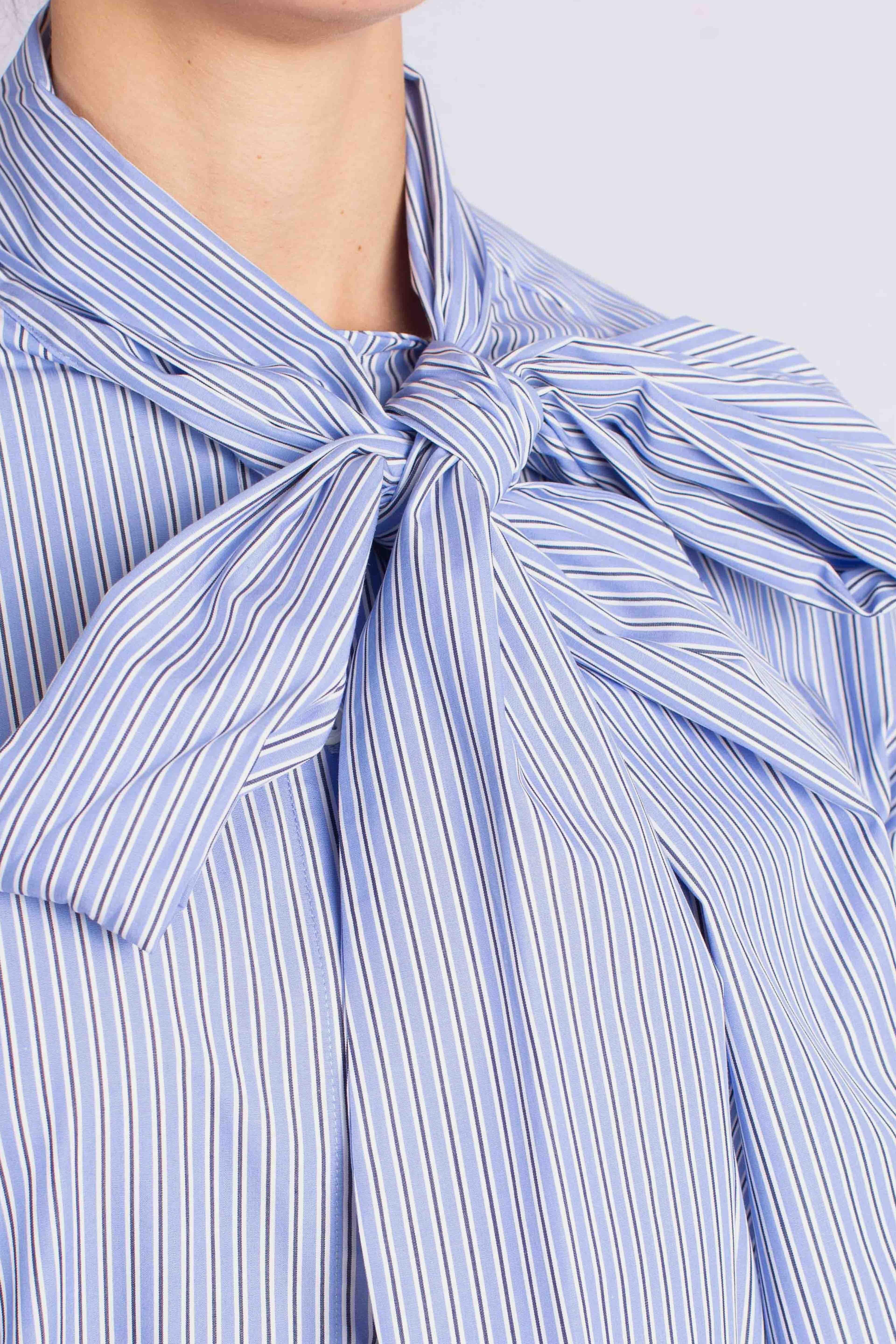 Camicia over a righe con fiocco CEMUYCNA1500 DIXIE