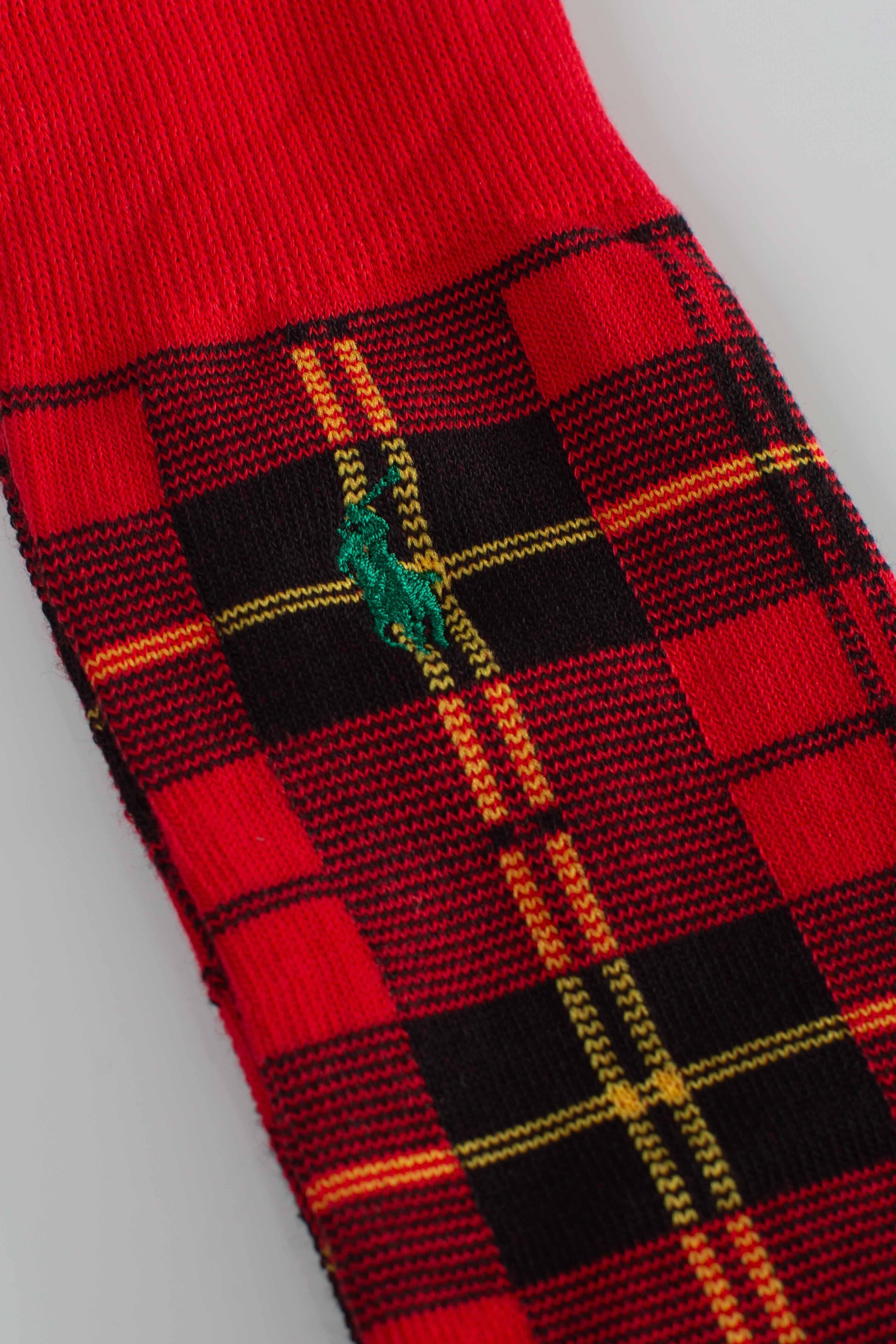 Set regalo 3 paia calze lunghe scozzesi tartan multicolor 449P04716001 POLO RALPH LAUREN