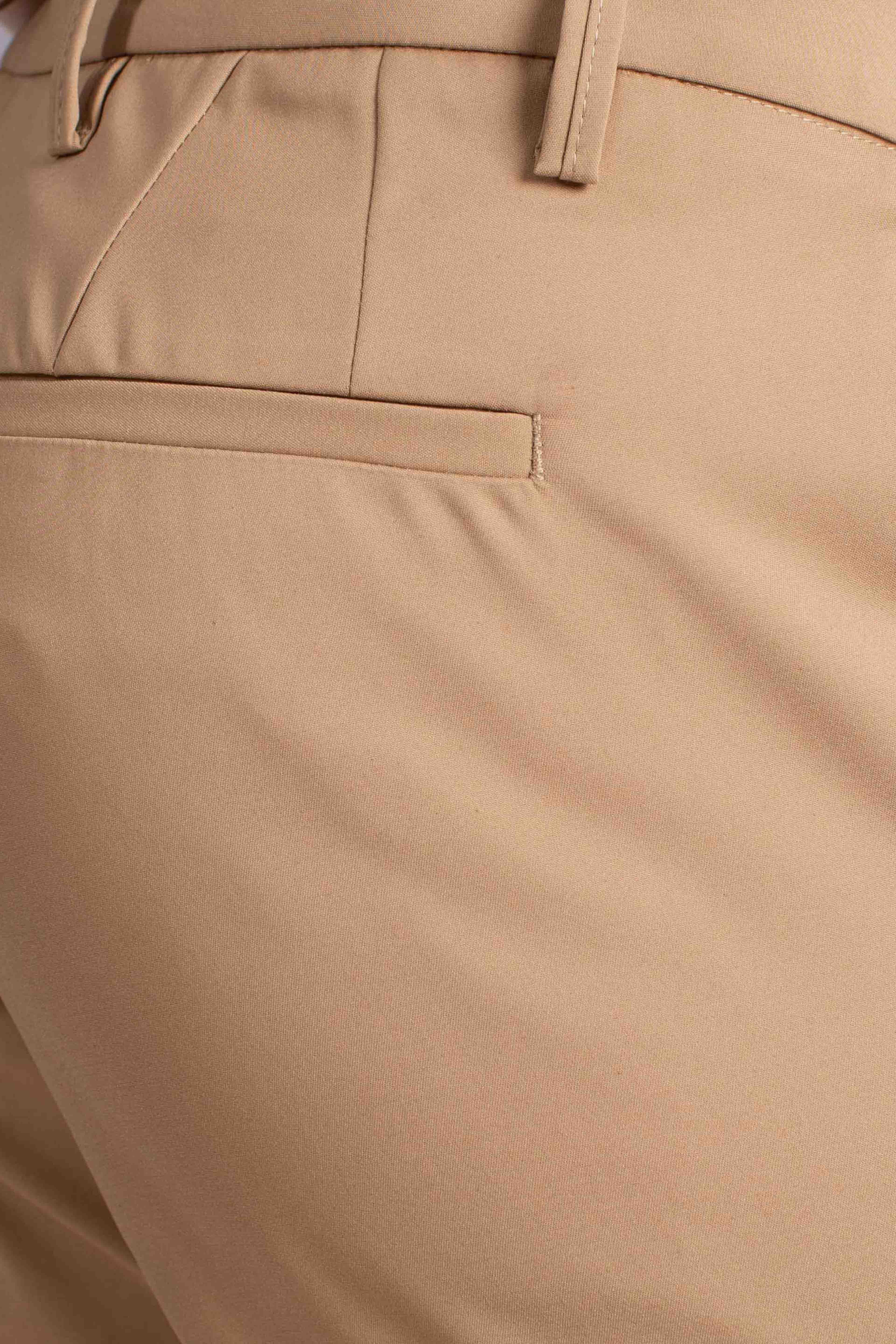 Pantalone in tessuto tecnico cacao NAPOLI126033CACAO ERNYS