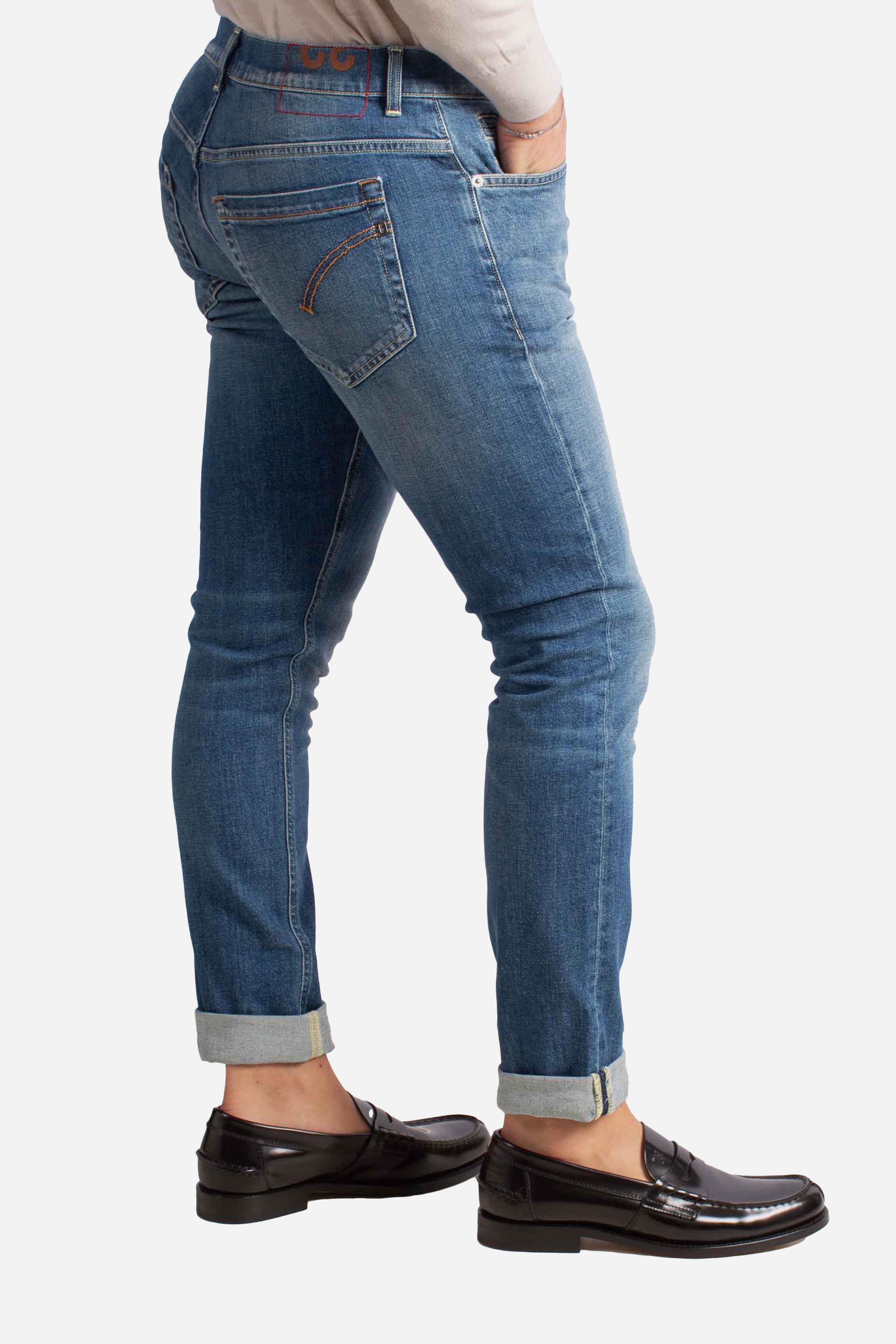 Jeans Slim Fit in Denim Stretch Blu Medio UP232DSK297J22800 DONDUP