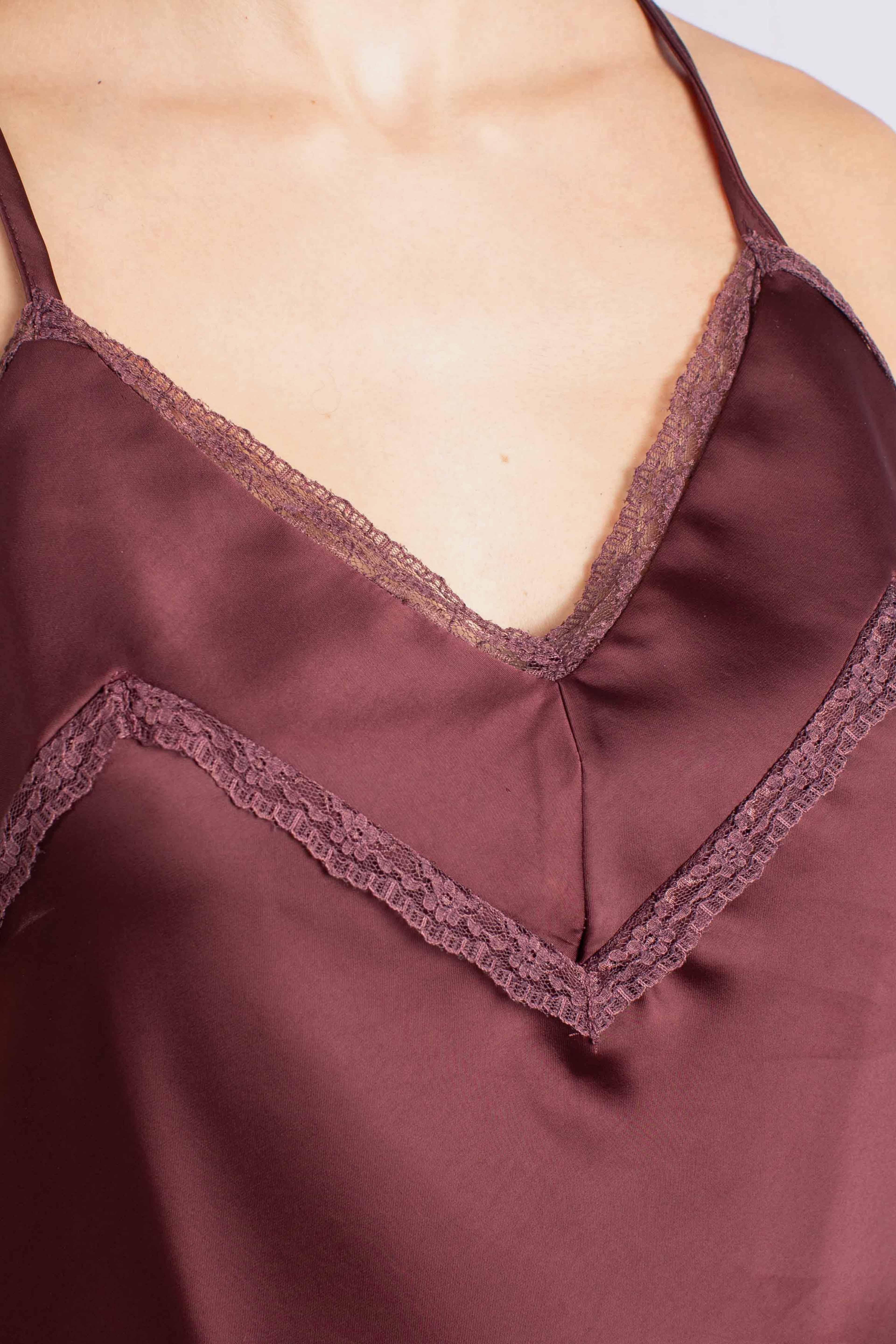 Top in raso con pizzo RATUPBHA1490 DIXIE