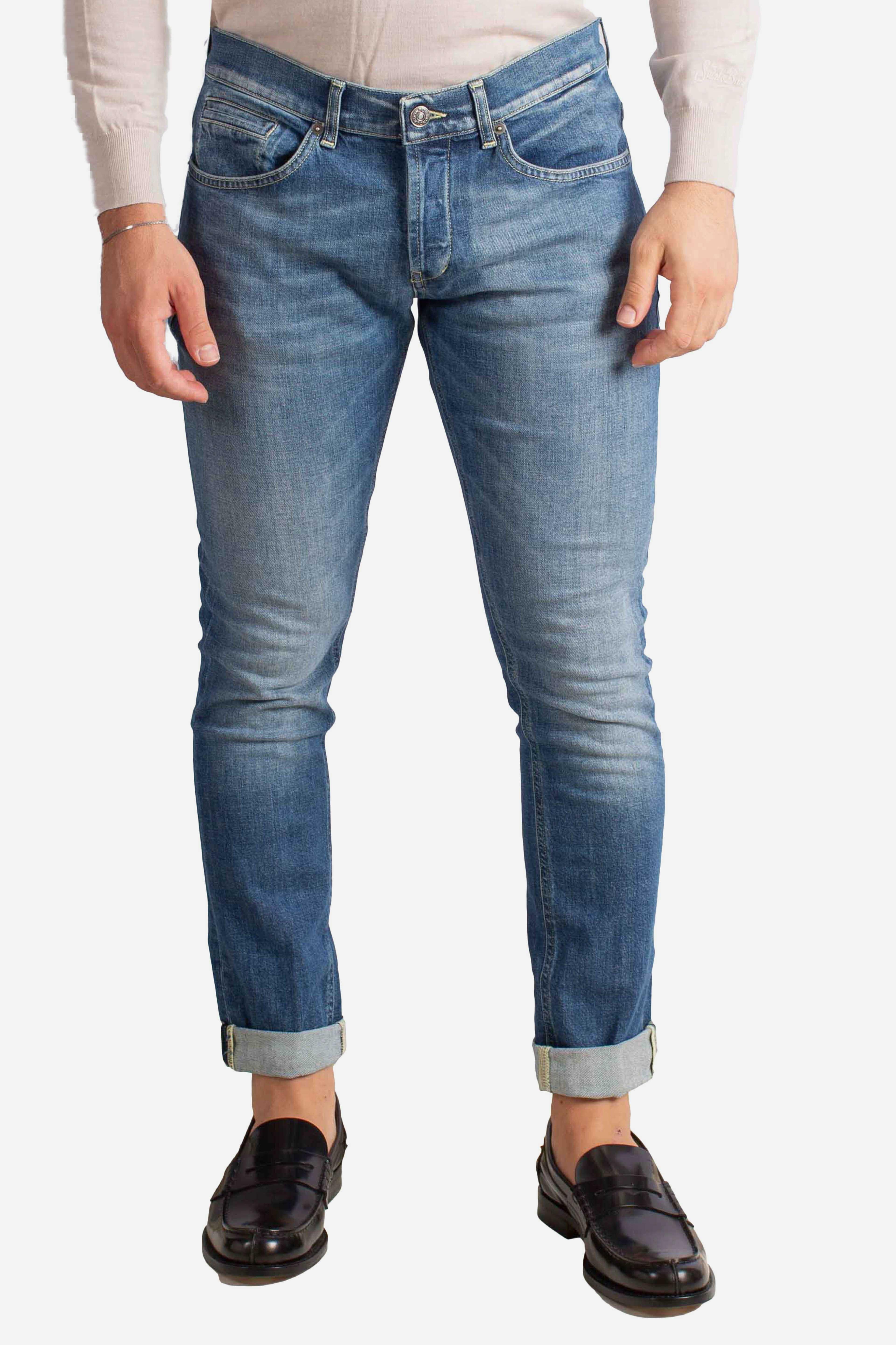 Jeans Slim Fit in Denim Stretch Blu Medio UP232DSK297J22800 DONDUP