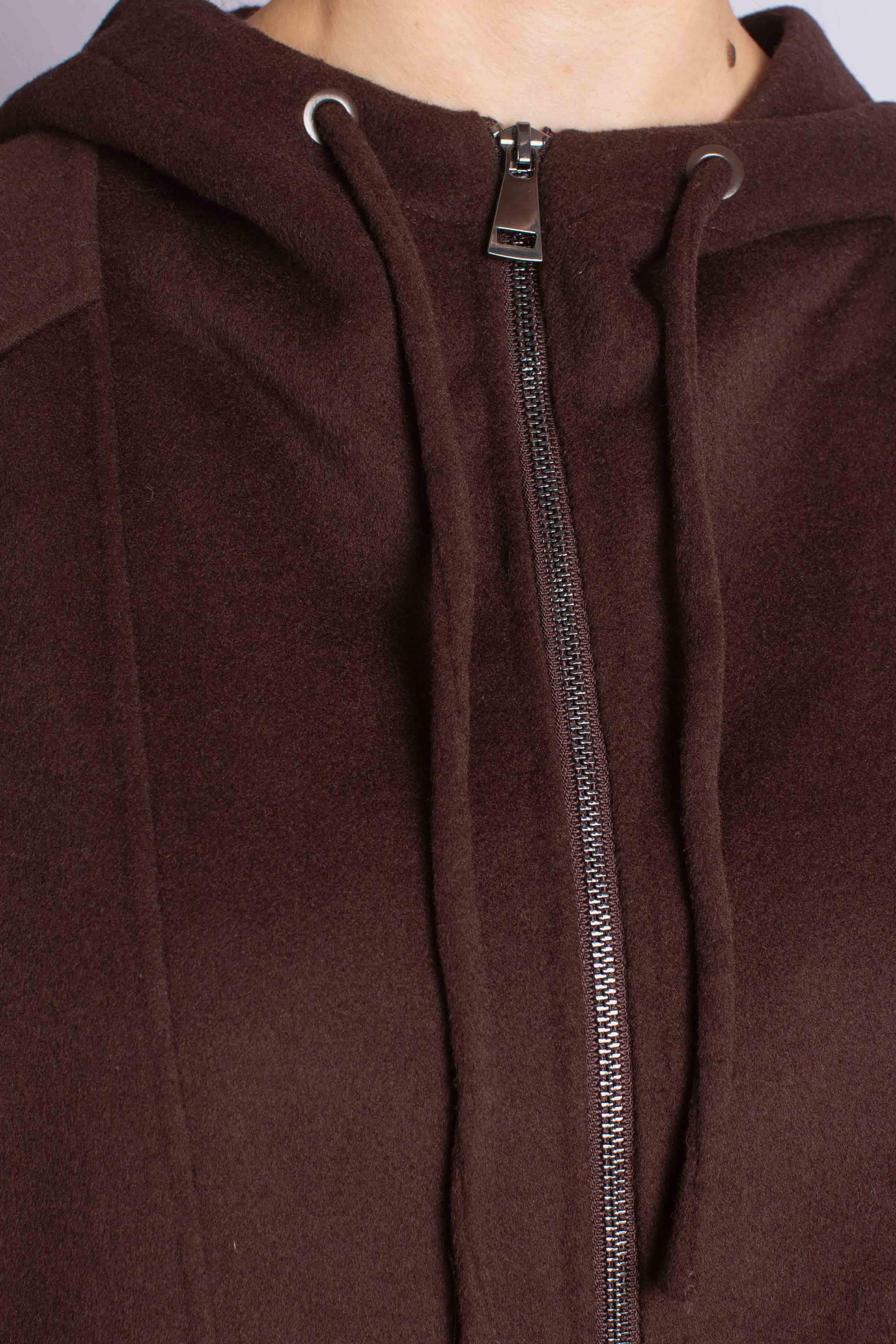 Cappotto handmade con cappuccio K330Y004A1880 DIXIE