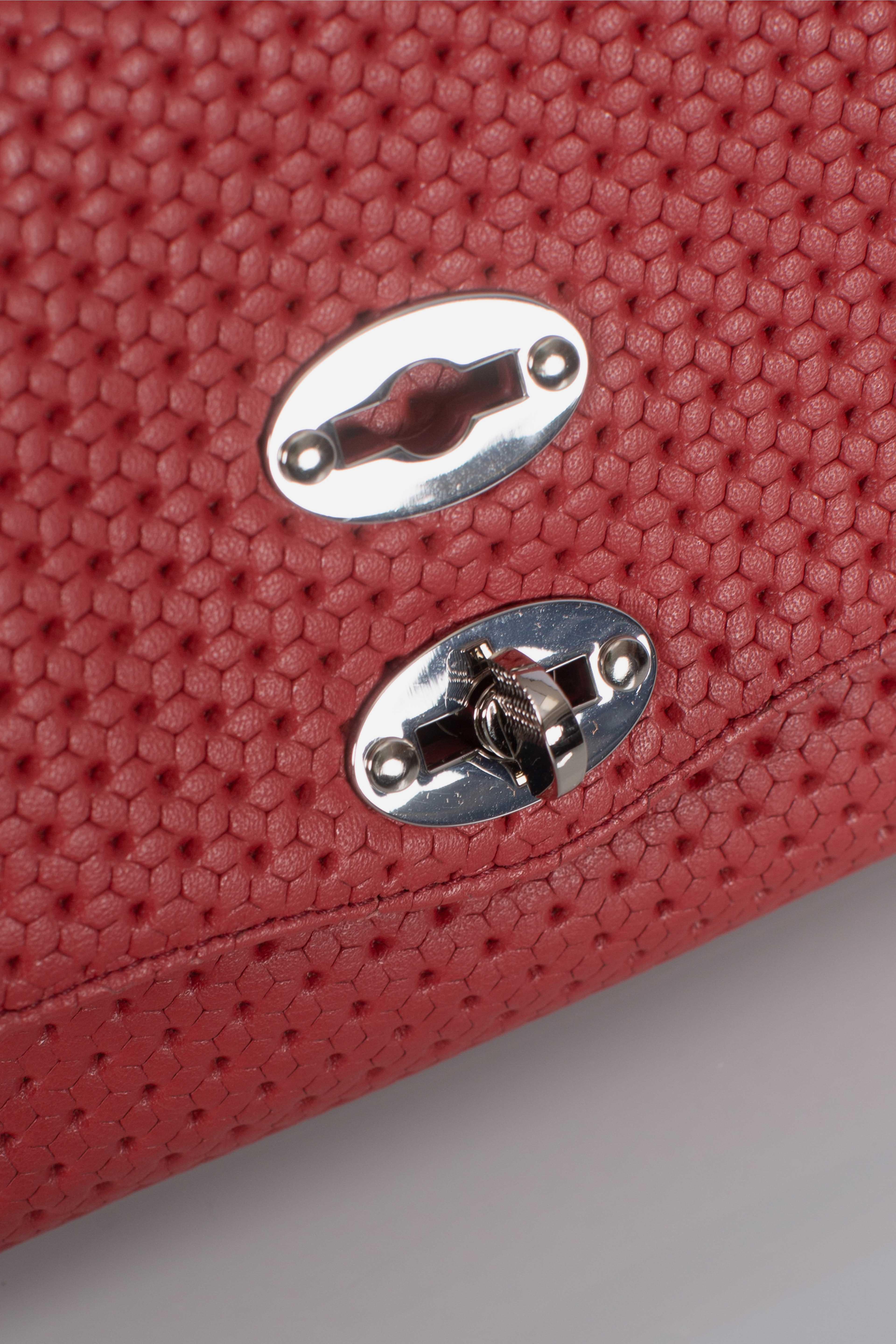 Borsa Postina Baby effetto intrecciato red tango 0680102190000BZ0994 ZANELLATO