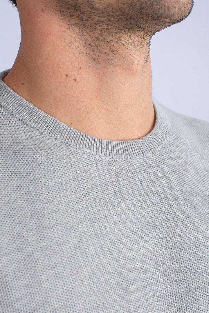 Maglia a girocollo effetto texture grey heather 710918163002 POLO RALPH LAUREN