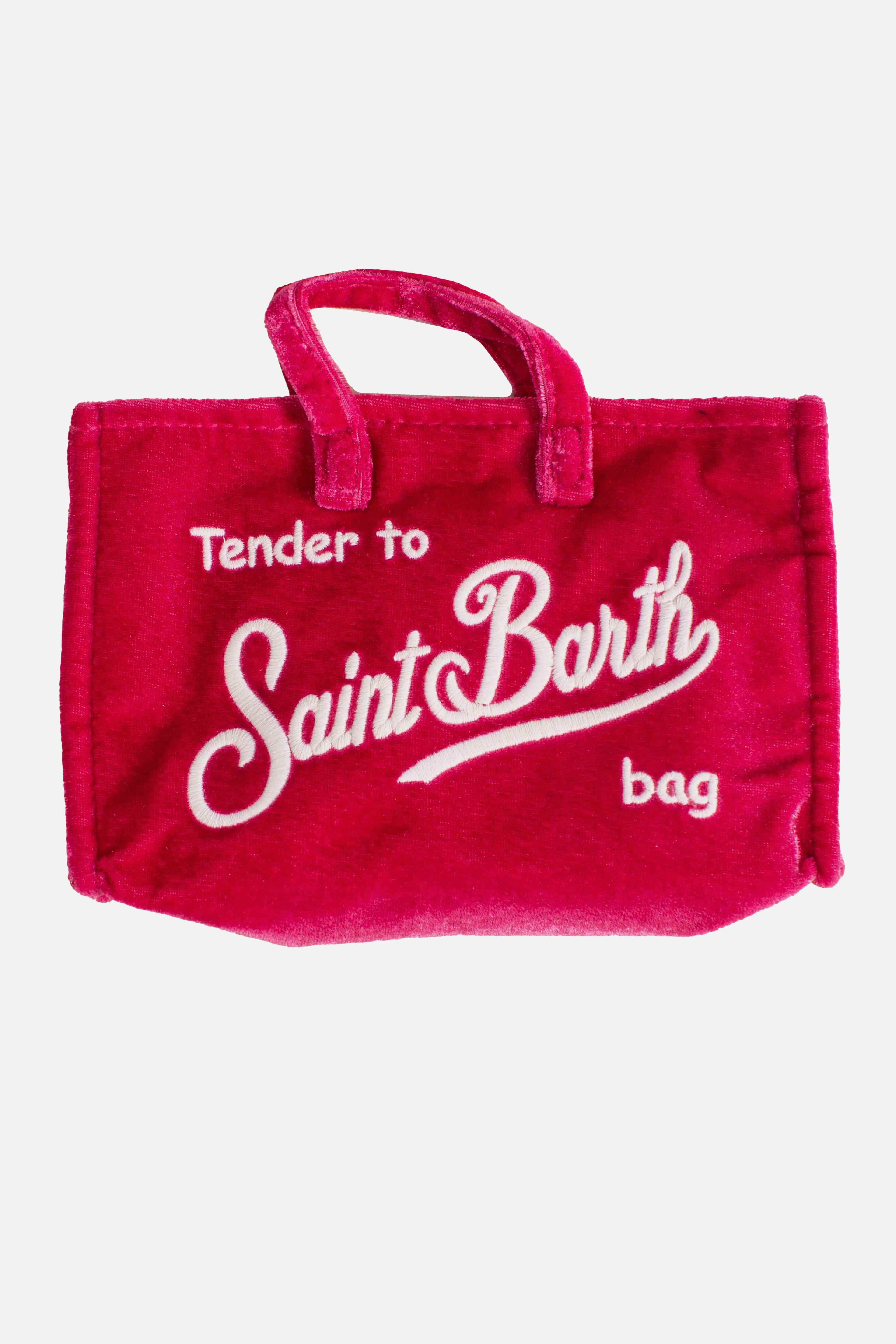 Phone Bag in velluto fucsia PHONE00801649I MC2 SAINT BARTH