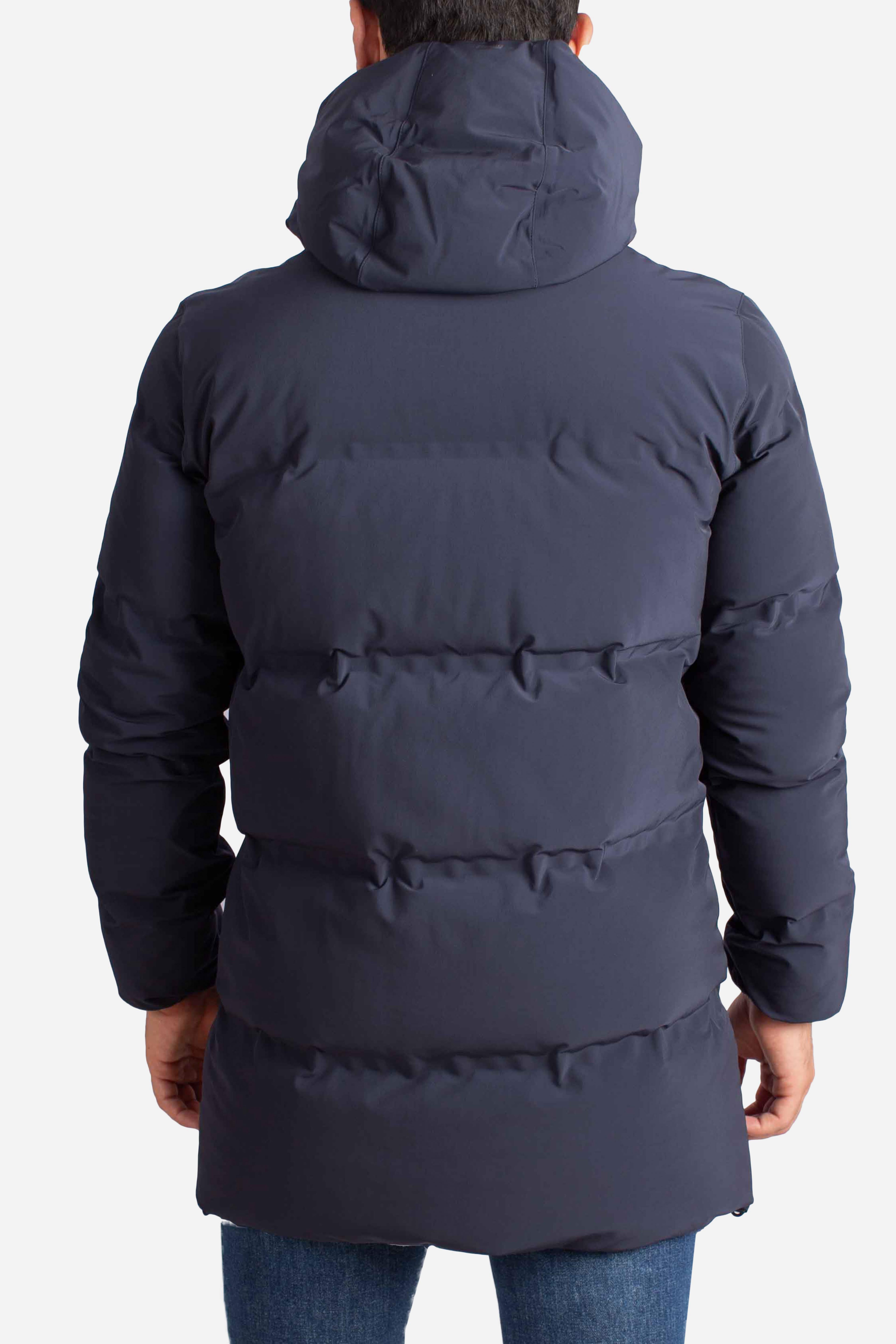 GIACCA LUNGA IN NEW IMPACT blu PI001246U12590SZ9201 HERNO