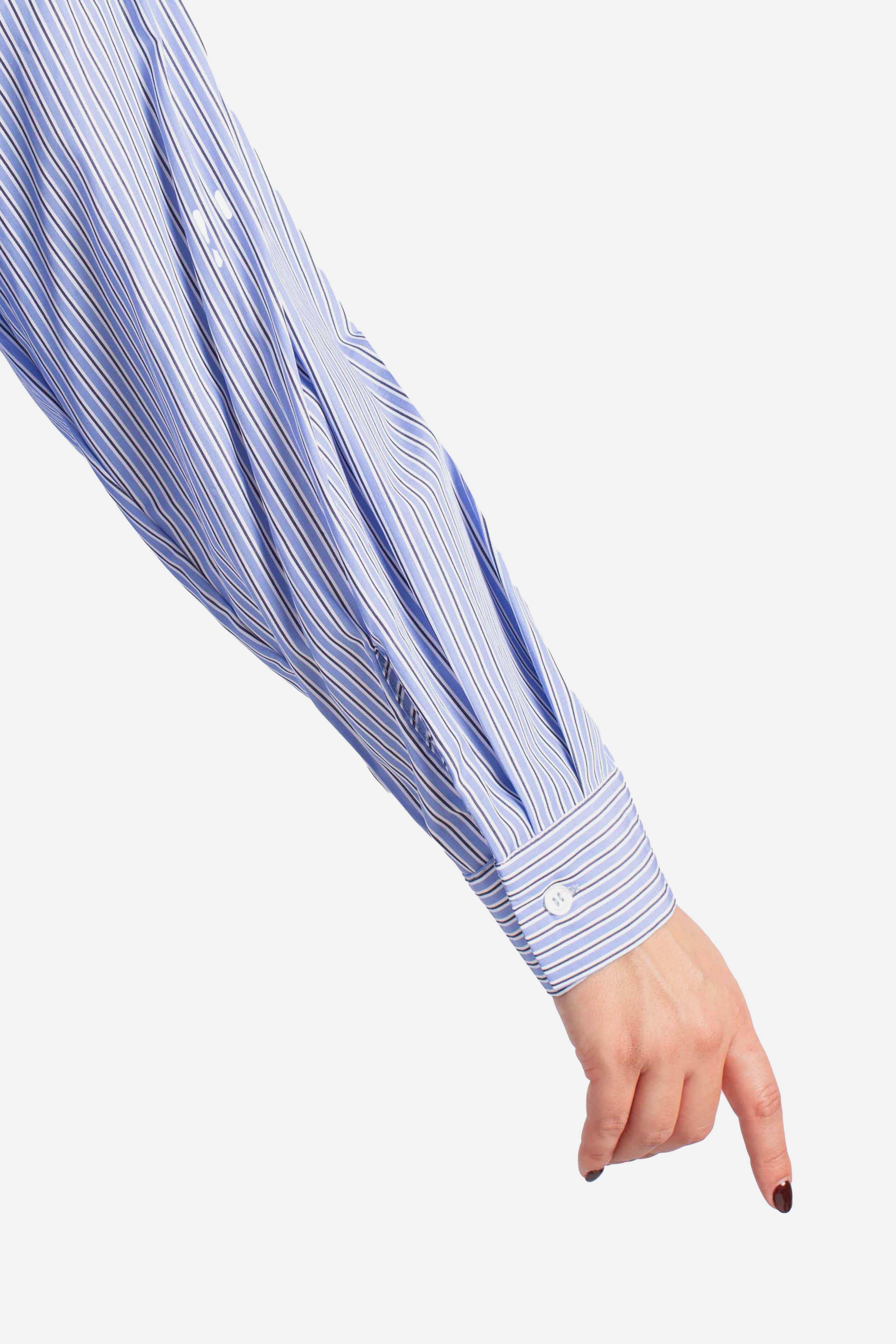 Camicia over a righe con fiocco CEMUYCNA1500 DIXIE