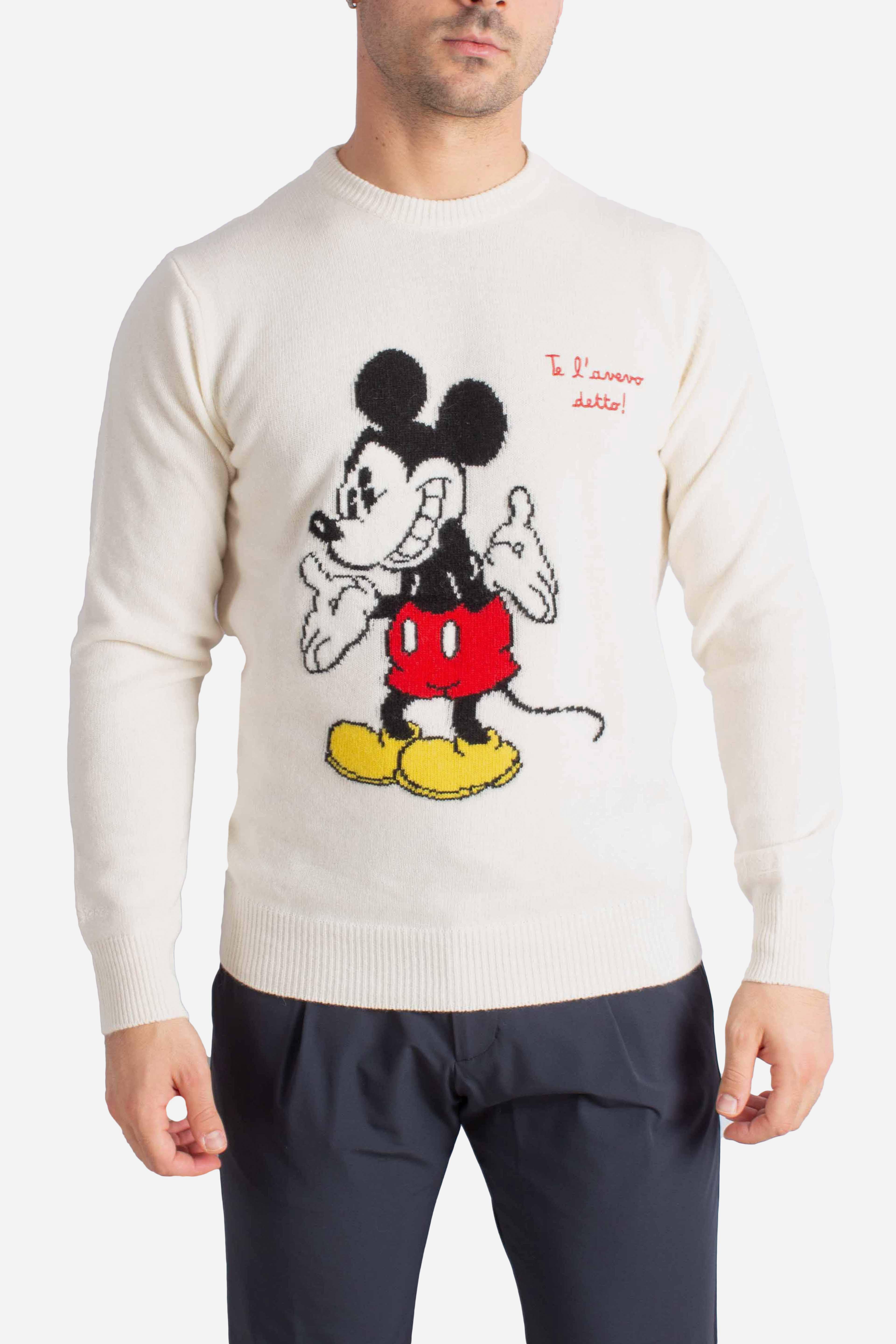 Maglia white Mickey Mouse "Te l'avevo detto!" HER000100411I MC2 SAINT BARTH