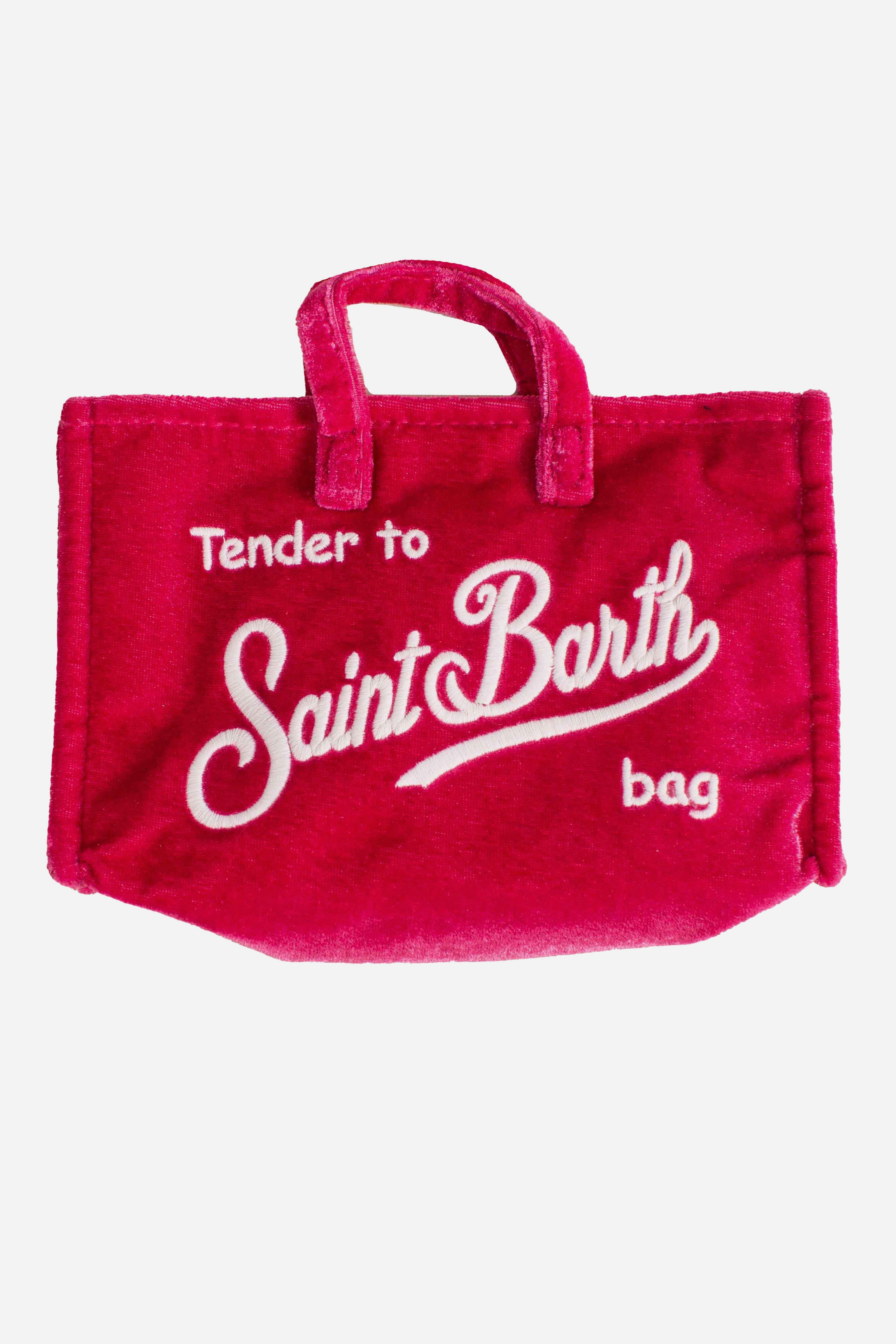 Phone Bag in velluto fucsia PHONE00801649I MC2 SAINT BARTH