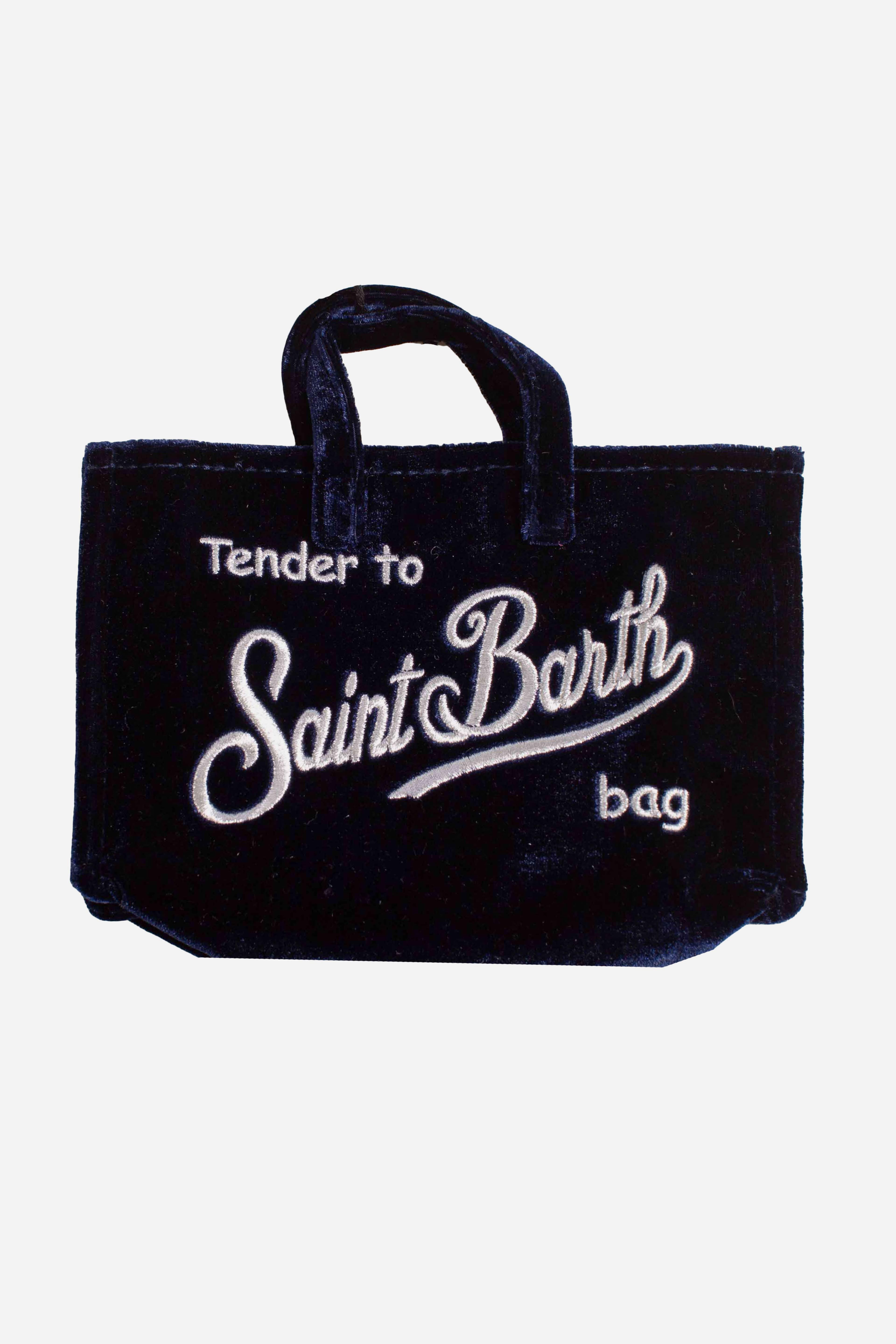Phone Bag in velluto blu PHONE00800164I MC2 SAINT BARTH