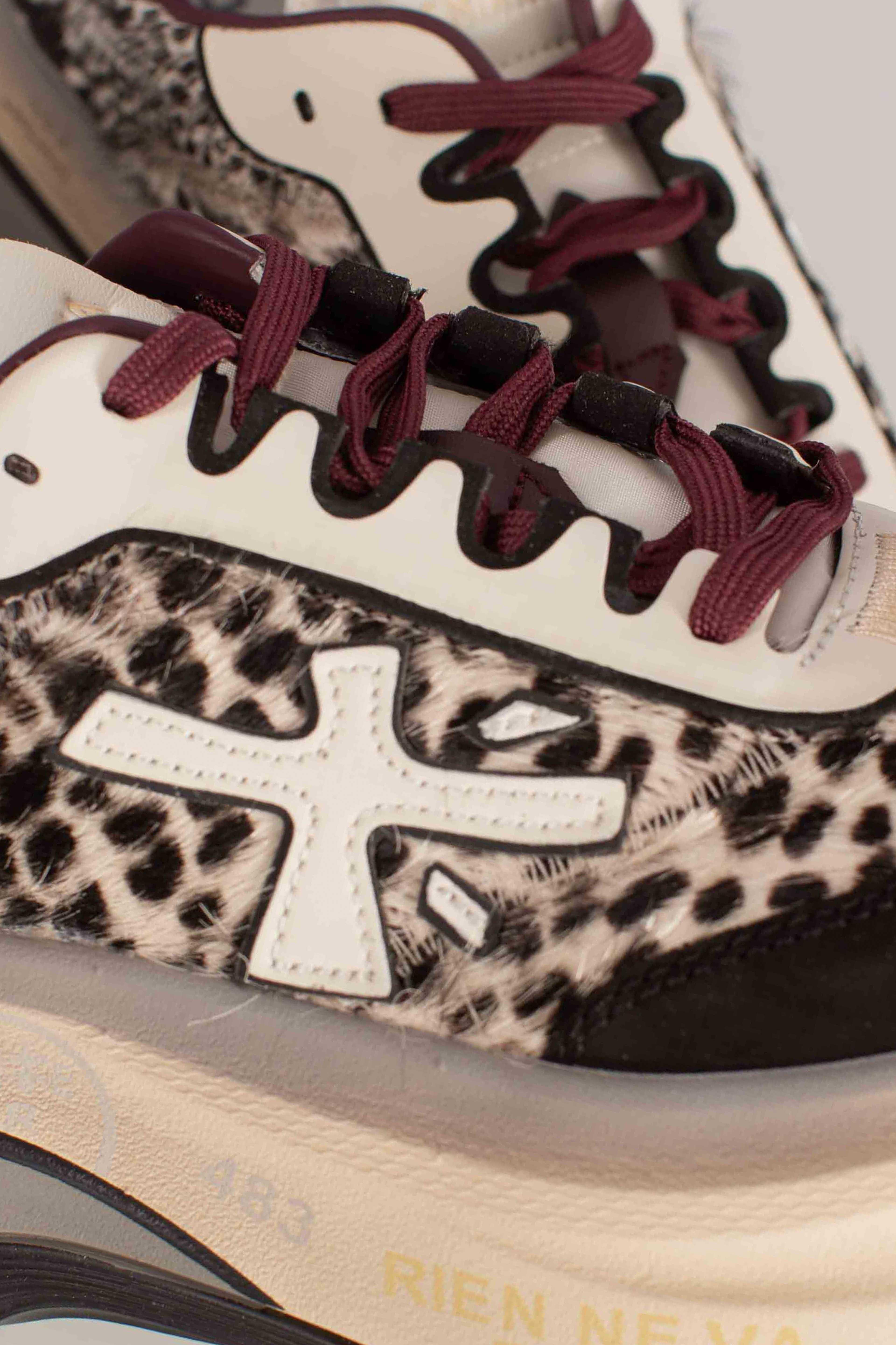 sneakers HILL 7858 animalier black white HILL7858 PREMIATA