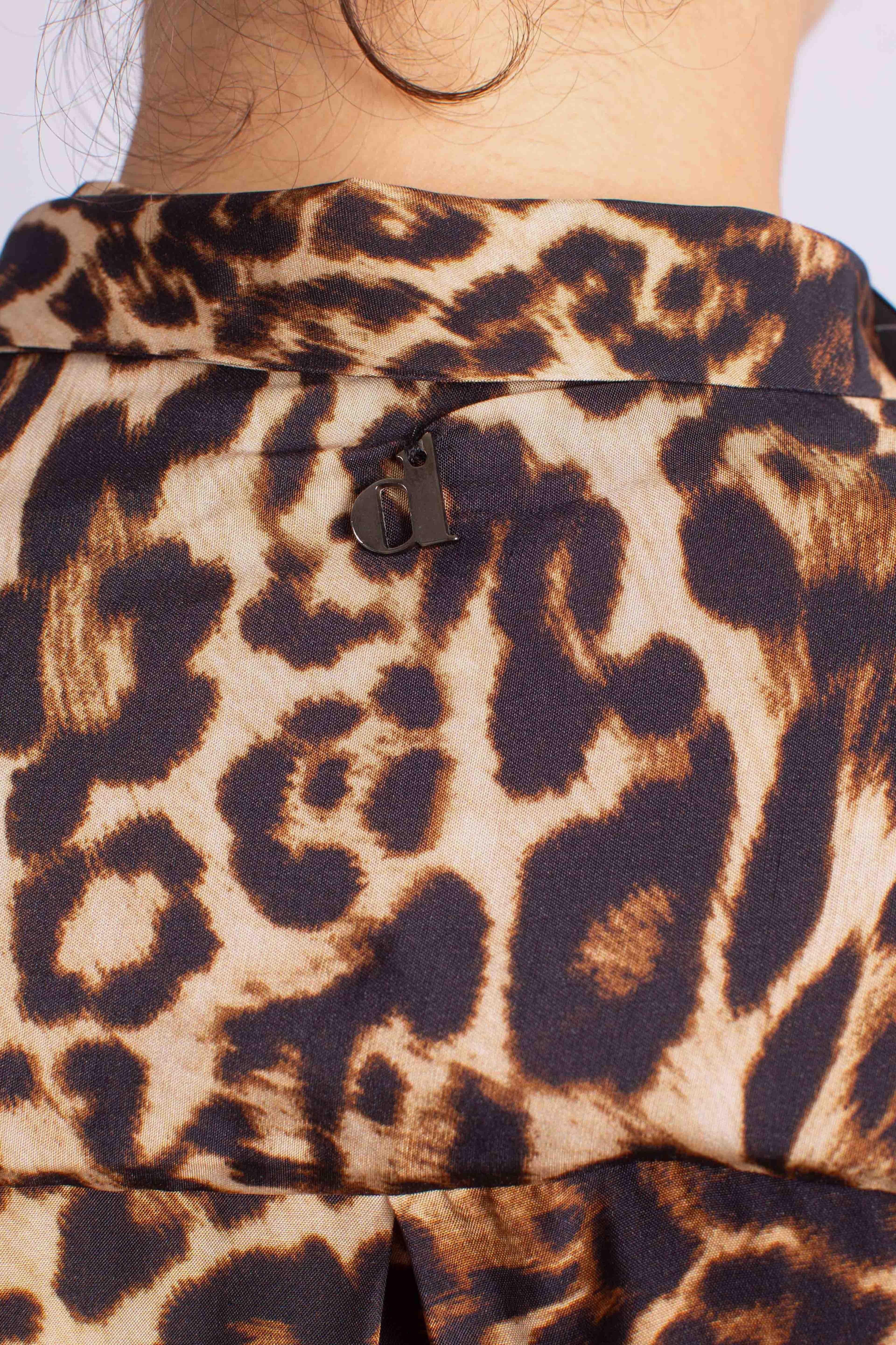 Camicia animalier con fiocco CEVTYAHA2890 DIXIE