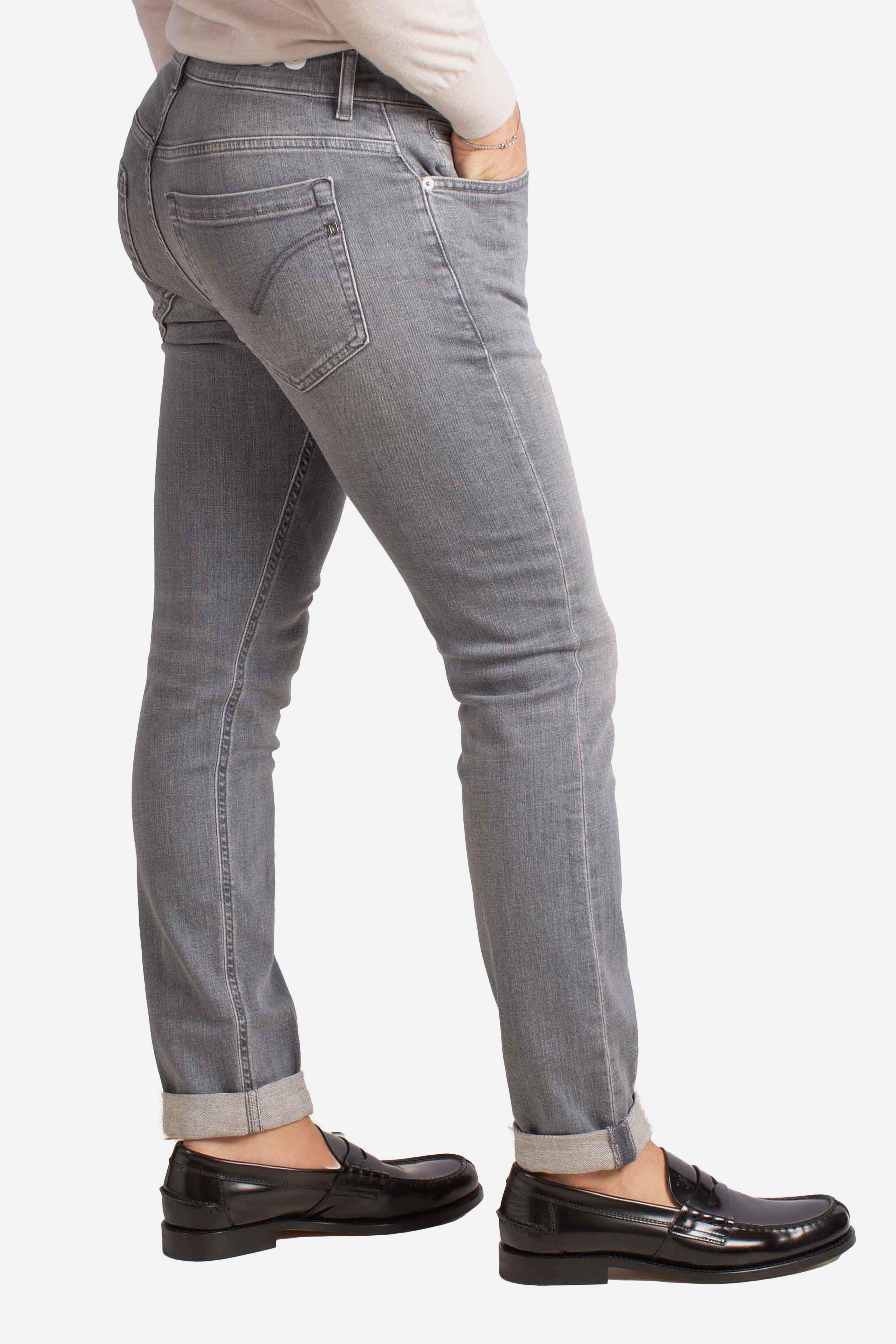 Jeans Slim Fit in Denim Stretch grigio UP232DSK318UJ27900 DONDUP