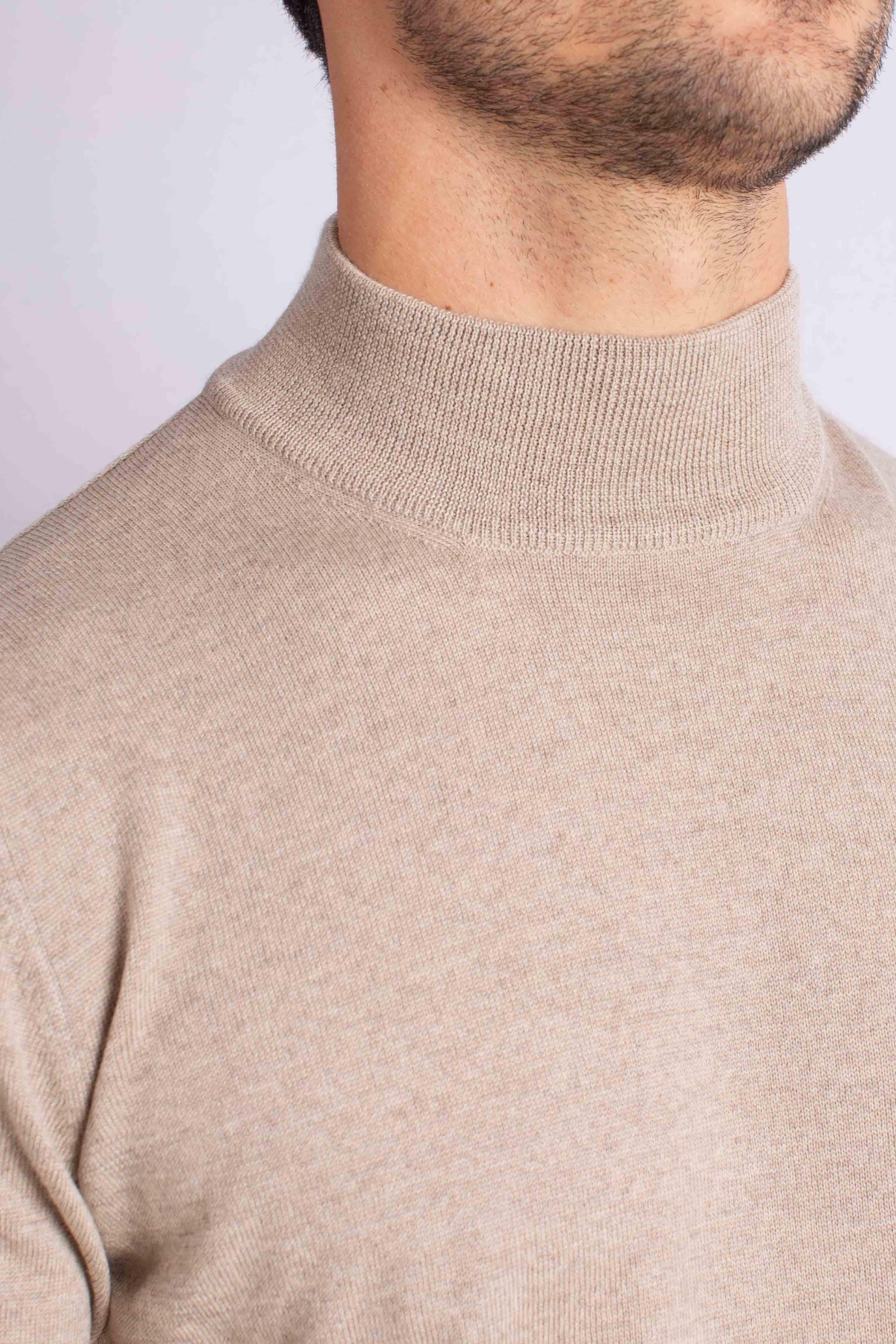 Maglia lupetto in lana vergine panna 5515514290018 GRAN SASSO