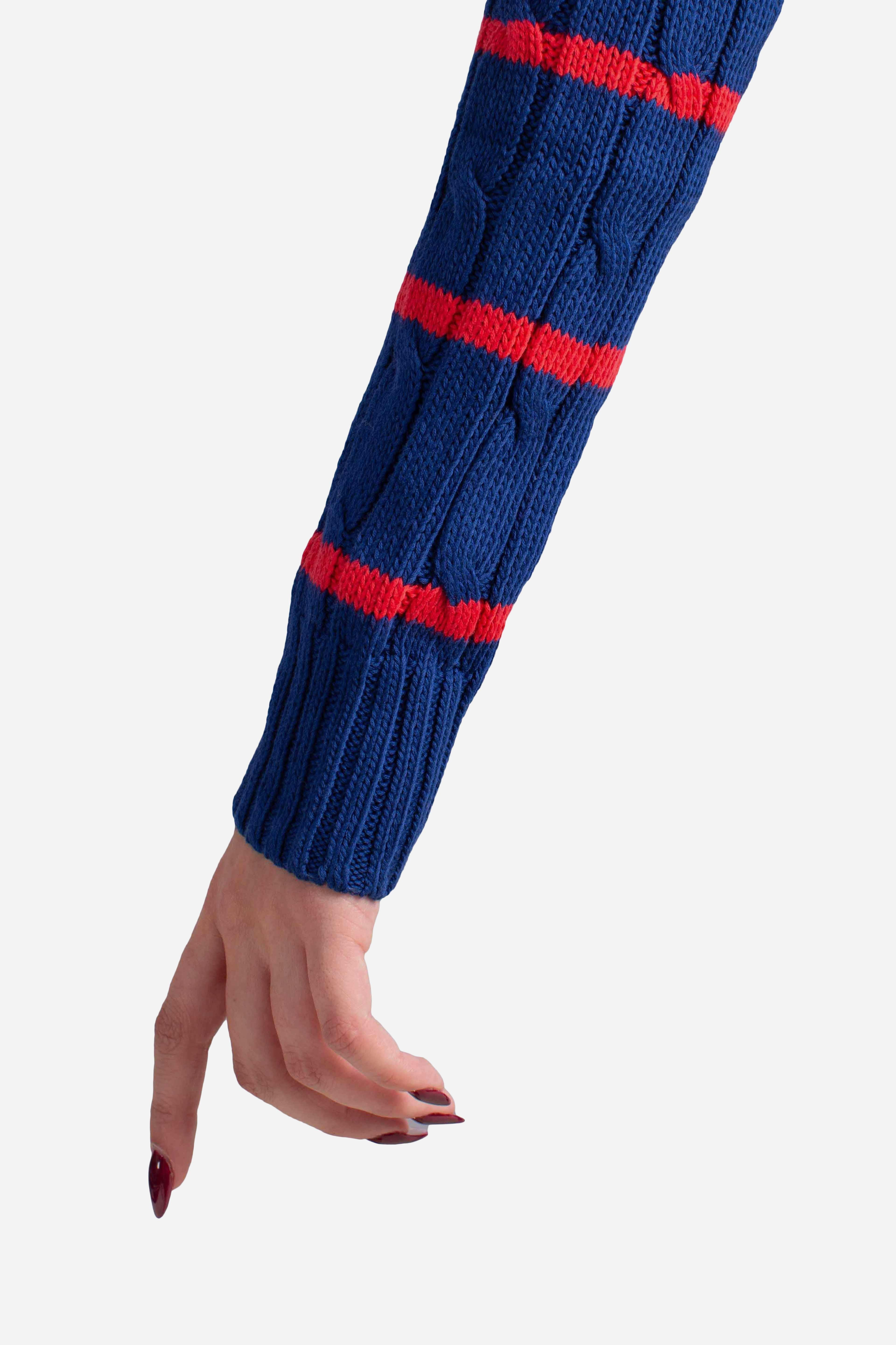 Maglia a righe in cotone a trecce 211972119001 POLO RALPH LAUREN