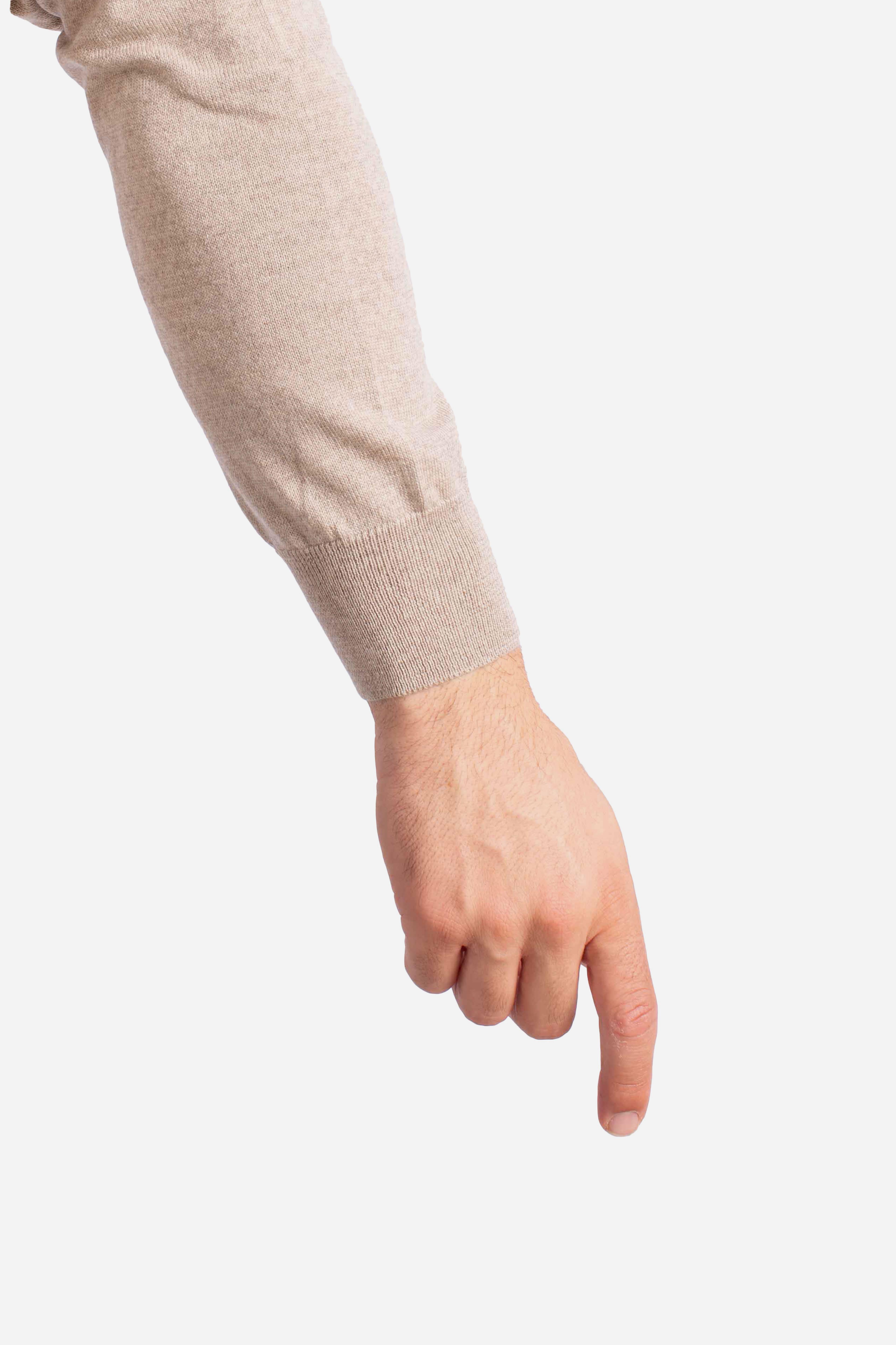 Maglia lupetto in lana vergine panna 5515514290018 GRAN SASSO