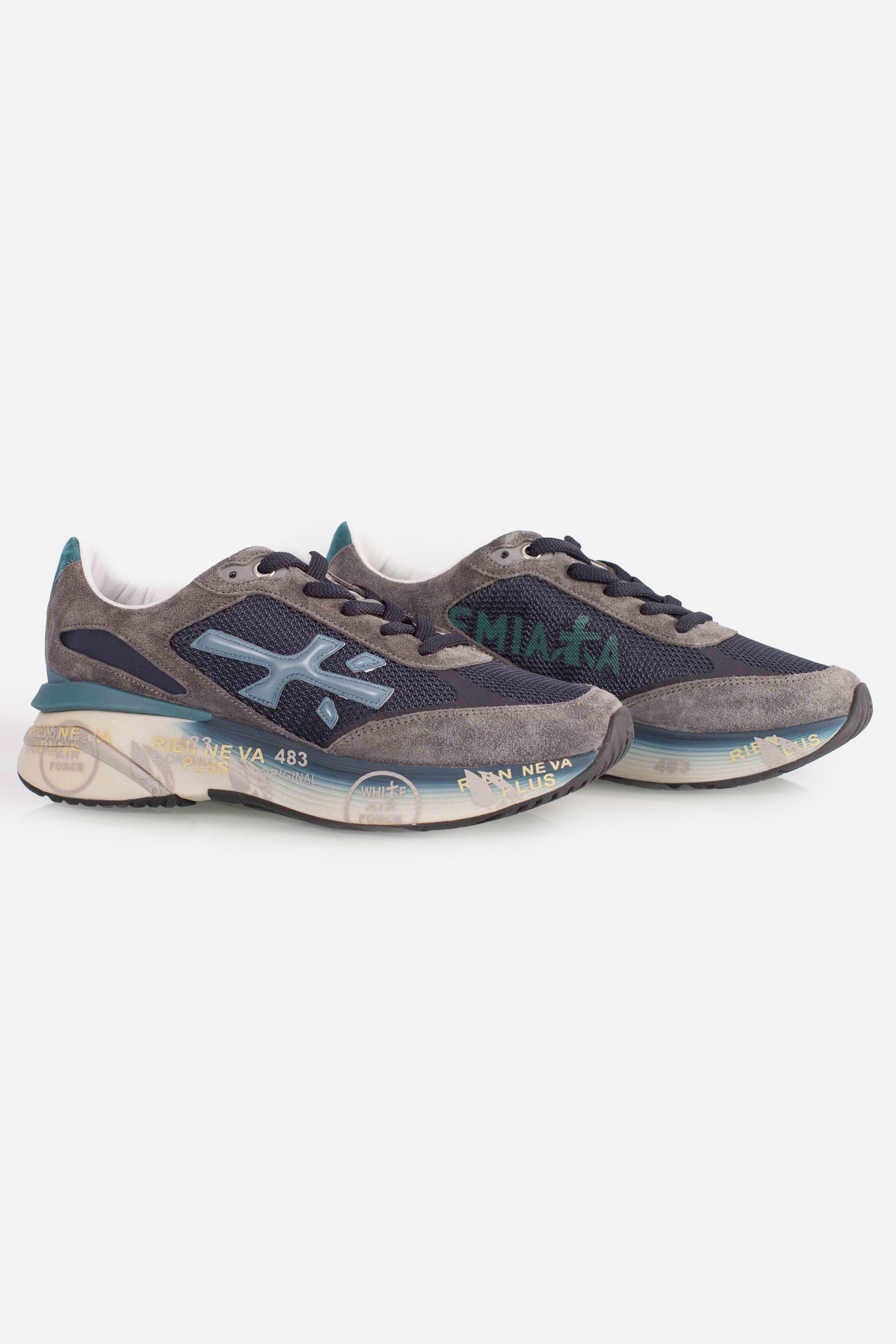 sneakers MOERUN 7772 grey blue MOERUN7772 PREMIATA